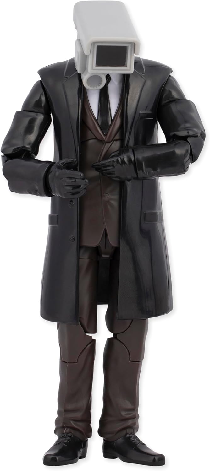 SKIBIDI Toilet Deluxe 6 inch Figure, Cameraman Collectible Figure, Officially Licensed Toilet Merch