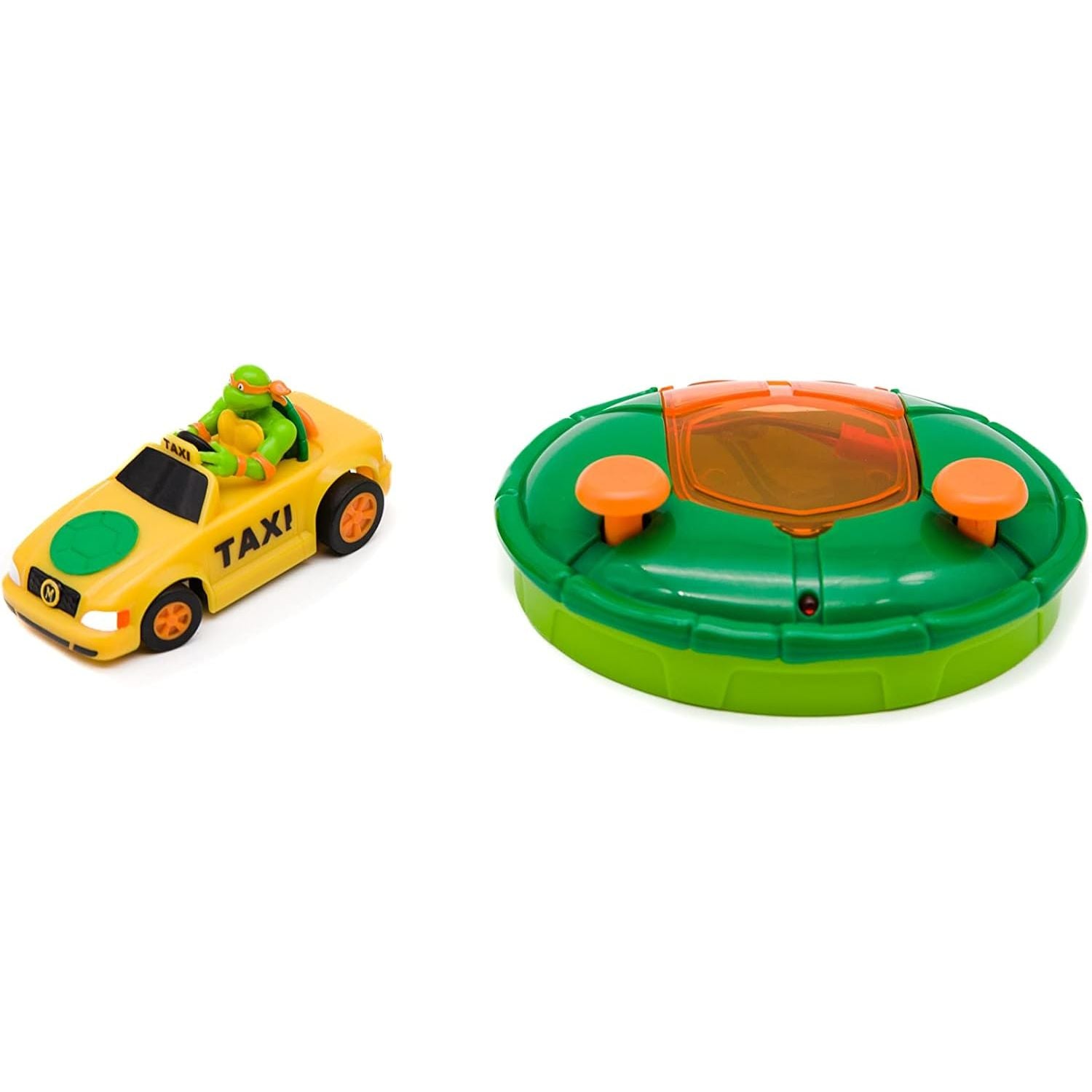 Teenage Mutant Ninja Turtles Toy, Michelangelo Micro Shell Racer Vehicle, TMNT Ninja Racing Toy for Kids, Classic Edition for Kids, Ages 3+