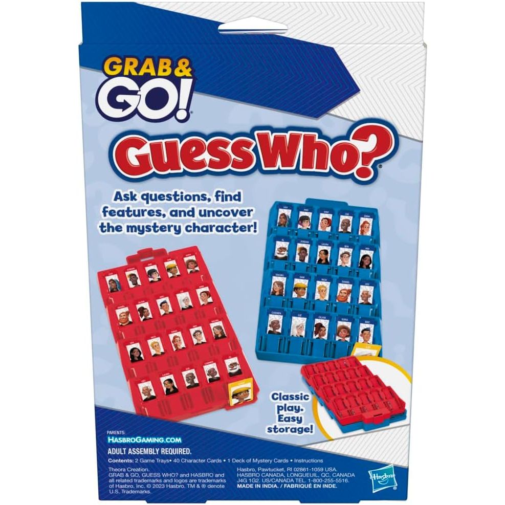 Grab 'N GO Travel Game Guess WHO?