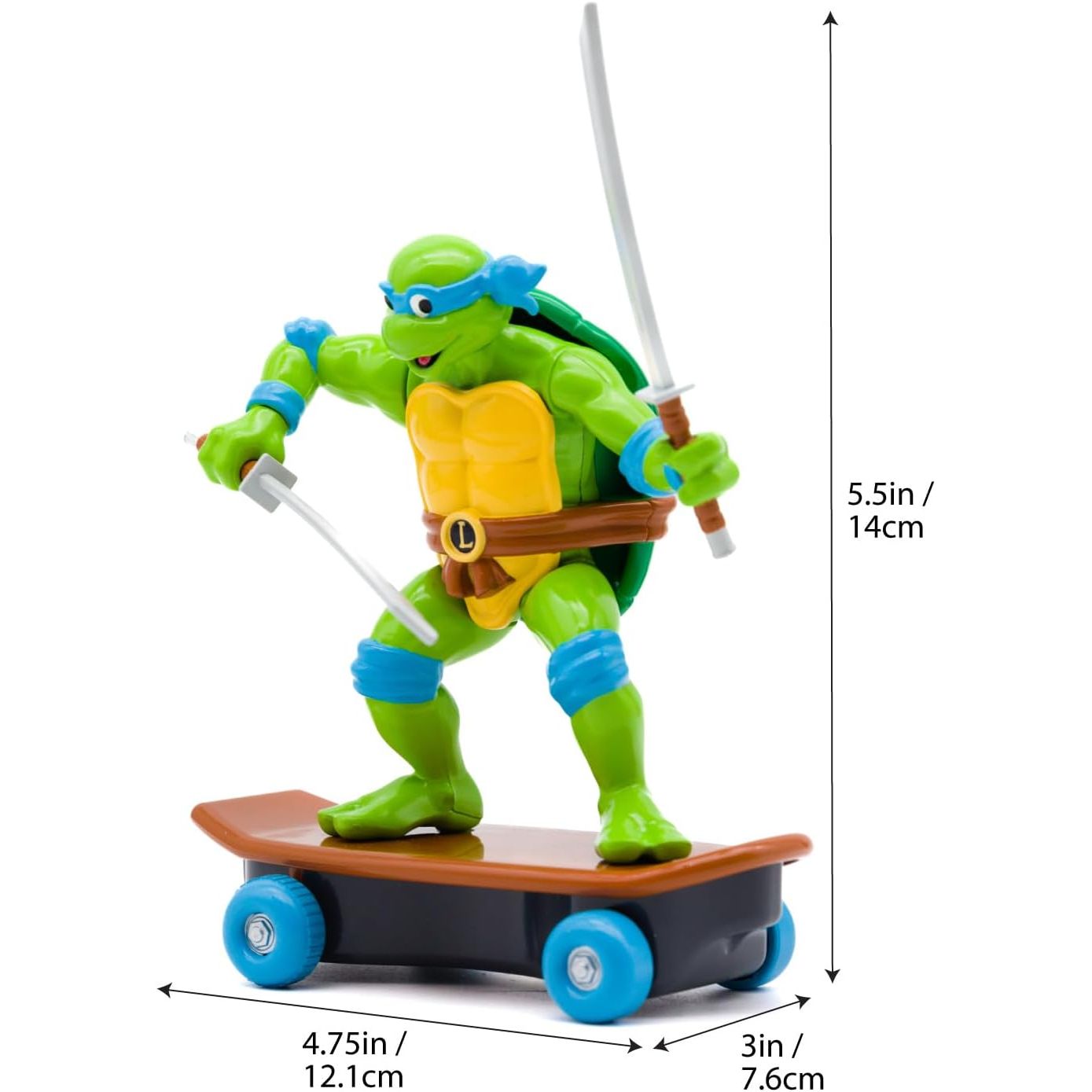 Teenage Mutant Ninja Turtles 5" Sewer Shredders Leonardo Classic Edition Ages 3+ - Battle & Shred with Signature Katanas!
