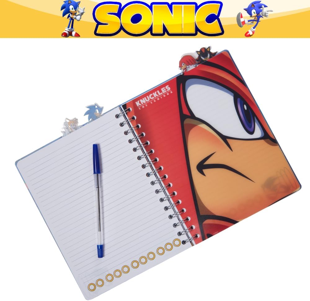Innovative Designs Sonic The Hedgehog 11 Pcs Stationey Set, Blue, (714422snc)