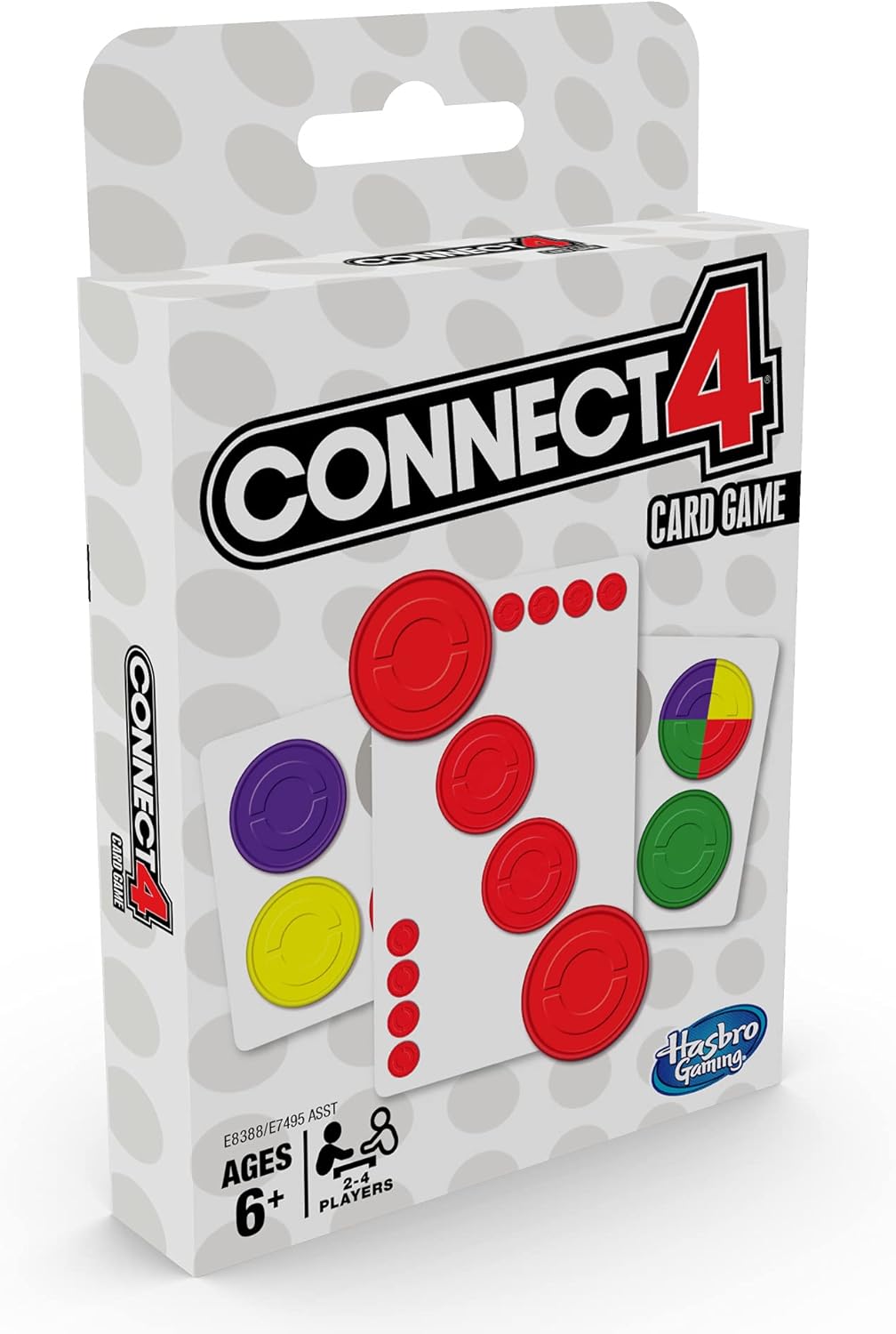 Hasbro Gaming Connect 4 Card Game for Kids, 2-4 Players 4-in-A-Row Game, Fun Summer Activities, Vacation Travel Essentials, Ages 8+