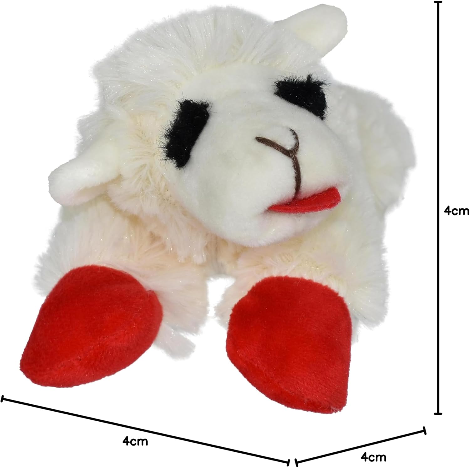 MULTIPET Lamb Chop 6"/16cm, White, X-Small (843140)