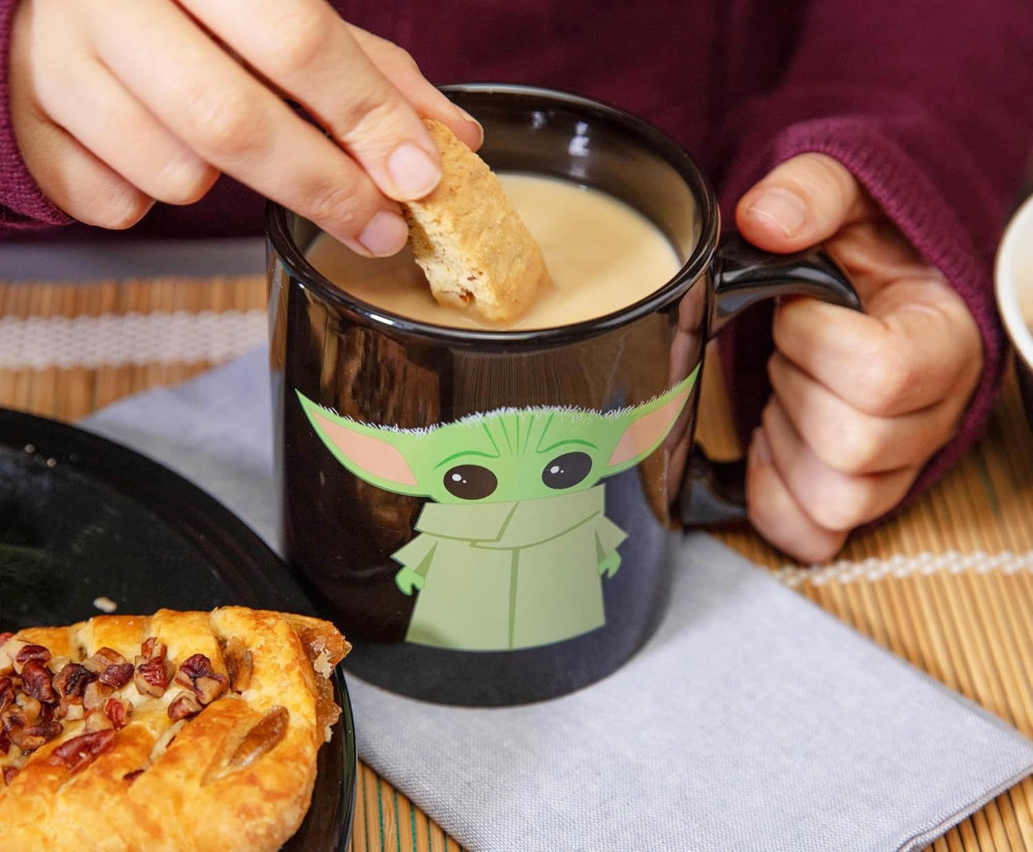 Silver Buffalo Star Wars The Mandalorian The Child Stands Ceramic Coffee Mug, 20-Ounces