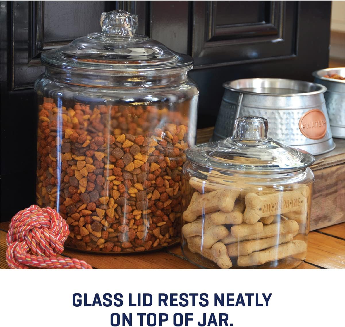 Anchor Hocking Heritage Hill 3 Quart Glass Jar with Lid