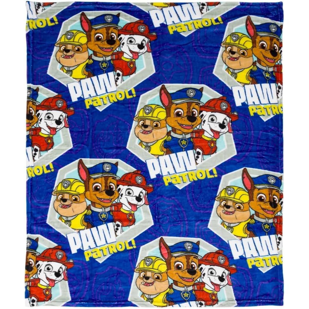Paw Patrol Super Soft Polyester Silk Touch Throw Blanket, 40 x 50 Inches