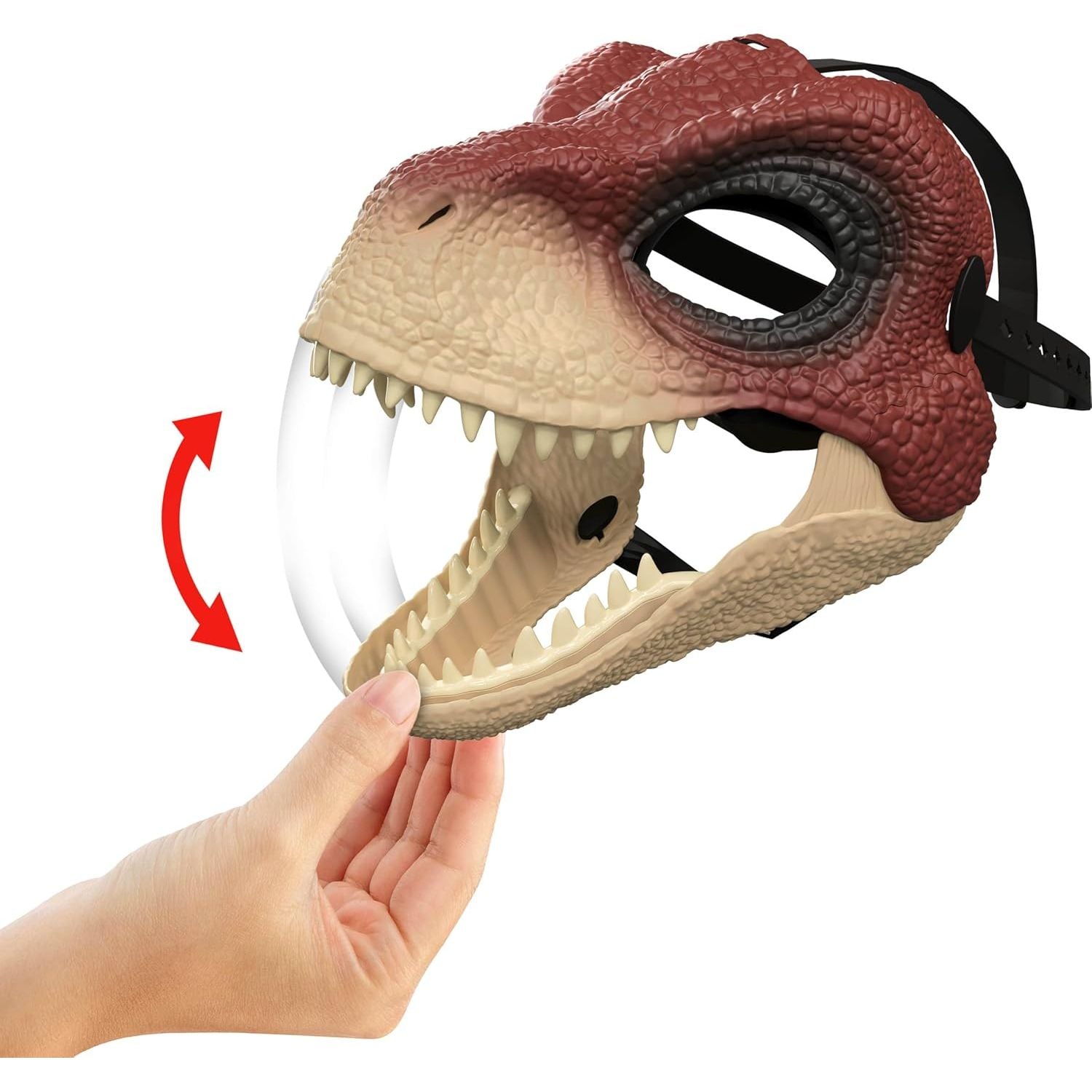 Mattel Jurassic World Rebirth Dinosaur Mask, Role-Play Head Wear, Openable Jaw, Realistic Texture and Color, Adjustable Strap