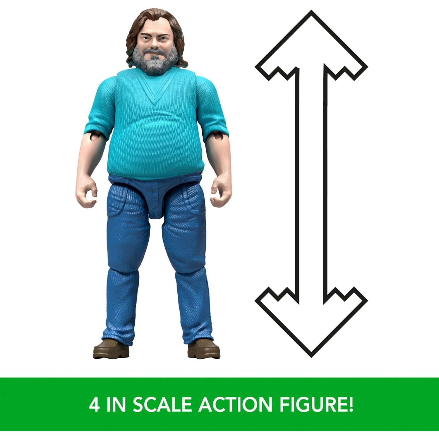 Mattel Minecraft Action Figure & Accessories Set, 4-inch Steve Posable Character Collectible Inspired by A Minecraft Movie