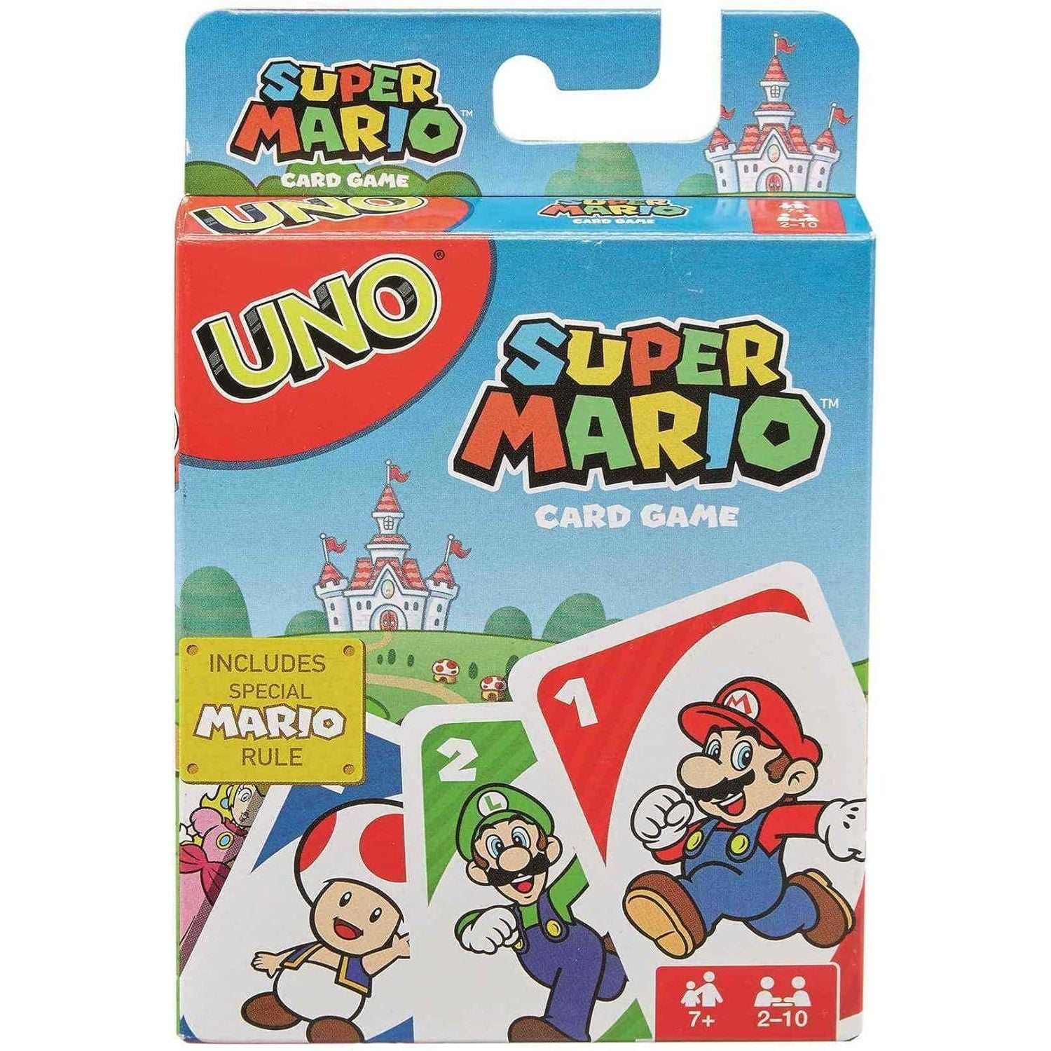 Mattel Games UNO Super Mario Card Game for Kids, Adults, Families & Game Nights, Themed Deck & Special Rule for 2 to 10 Players