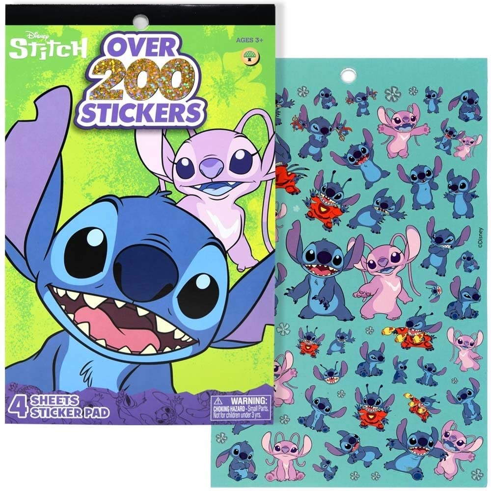 United Pacific Designs 20601: Stitch 4 Sheet Foil Cover Sticker Pad, 200+ Stickers (Pack of 2)