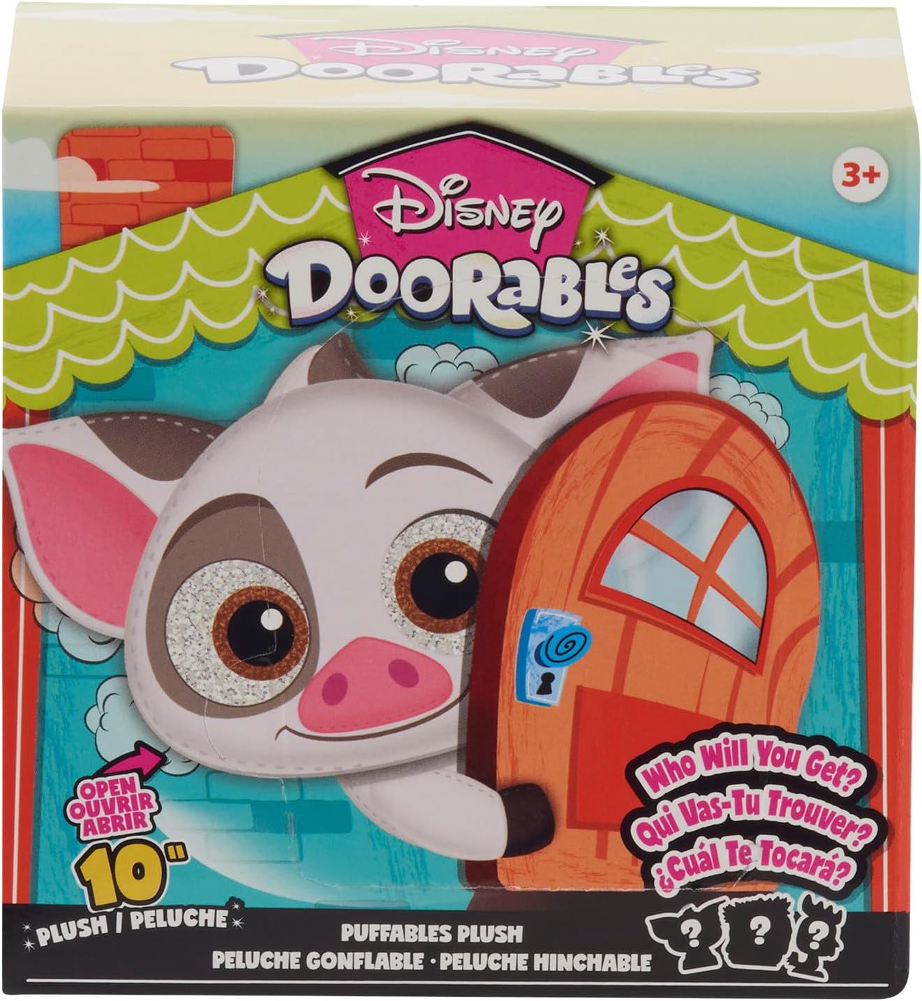Disney Doorables Puffables Plush Moana, 10-inch Collectible Plush, Styles May Vary, Officially Licensed Kids Toys for Ages 3 Up by Just Play