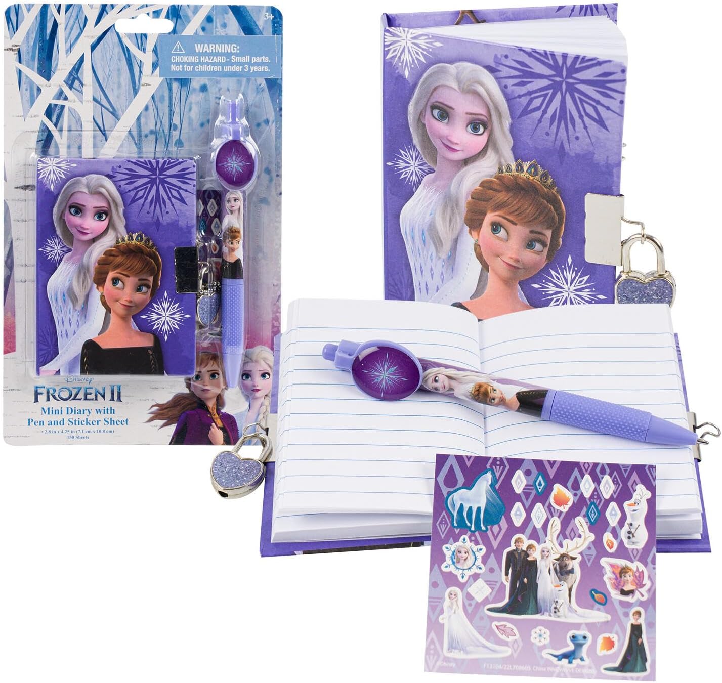 Innovative Designs Frozen 2 Mini Diary with Stickers and Pen