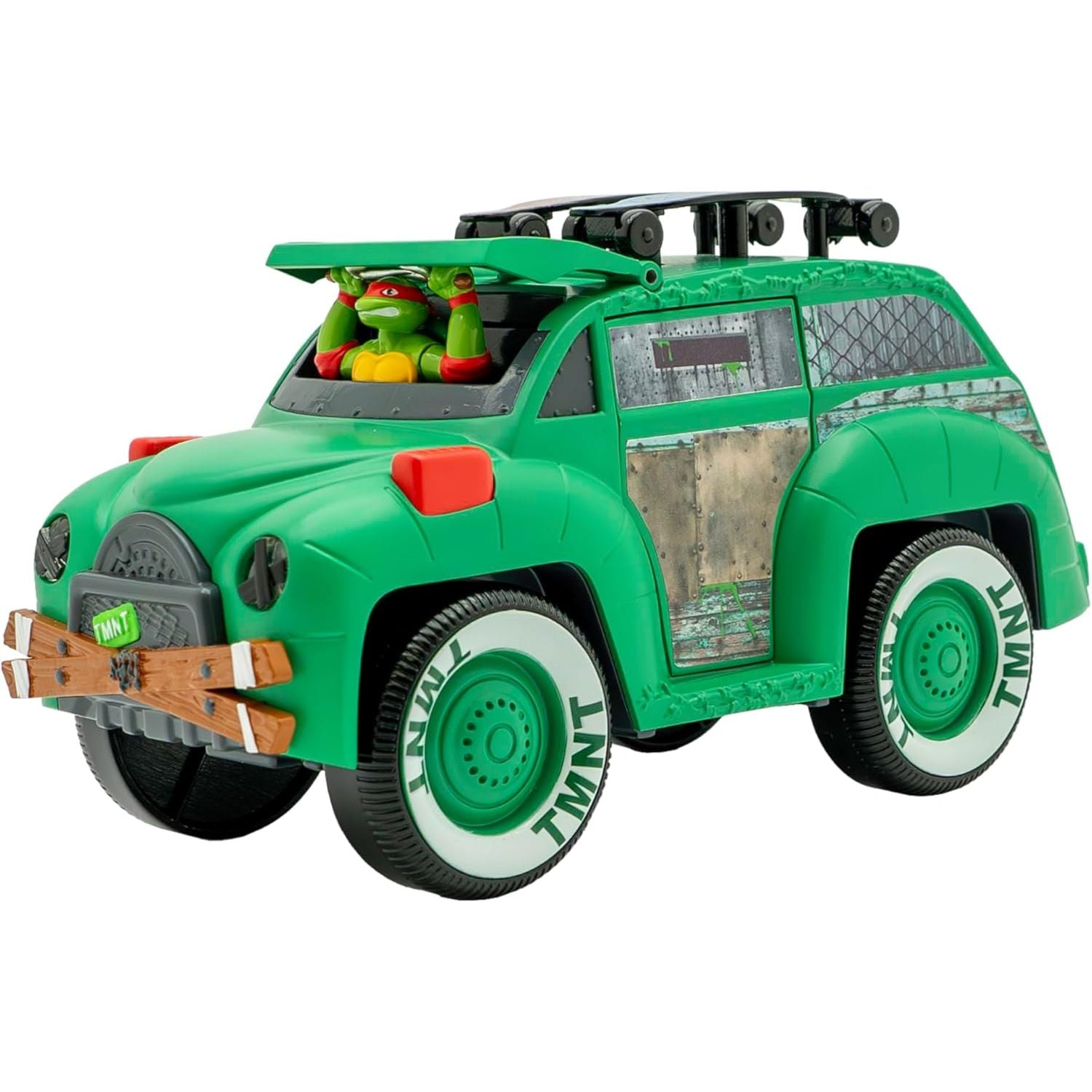 Teenage Mutant Ninja Turtles, Turtle Party Cruiser w/Lights and Sounds, Vintage Styling, Interactive Play, Ages 3+
