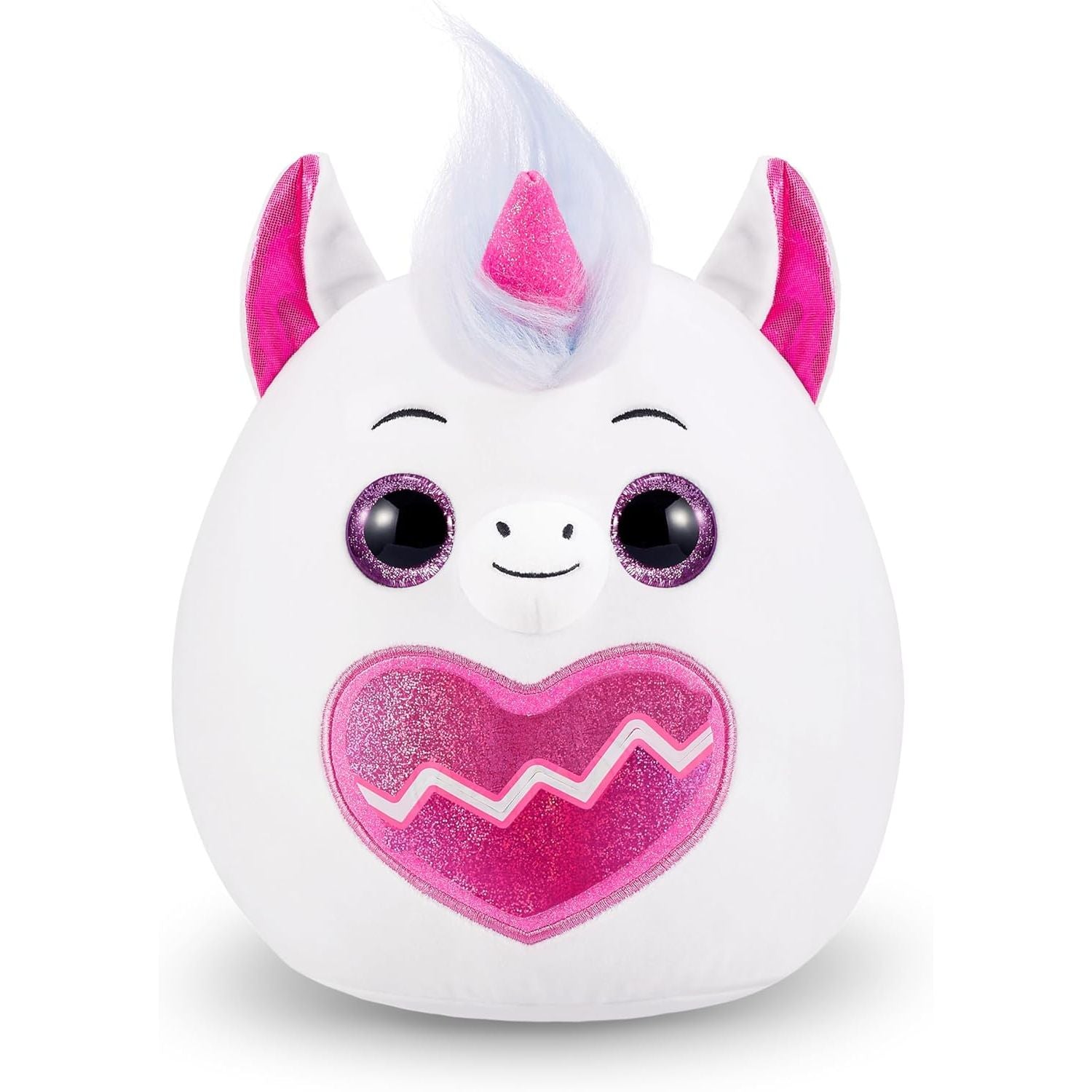 Rainbocorns Eggzania Surprise Mania Series 1 (Unicorn) by ZURU, Collectible Plush Stuffed Animal, Surprise Eggs, 5 Mini Eggs, Stickers, DIY Jewelry, Slime, Ages 3+ for Girls, Children