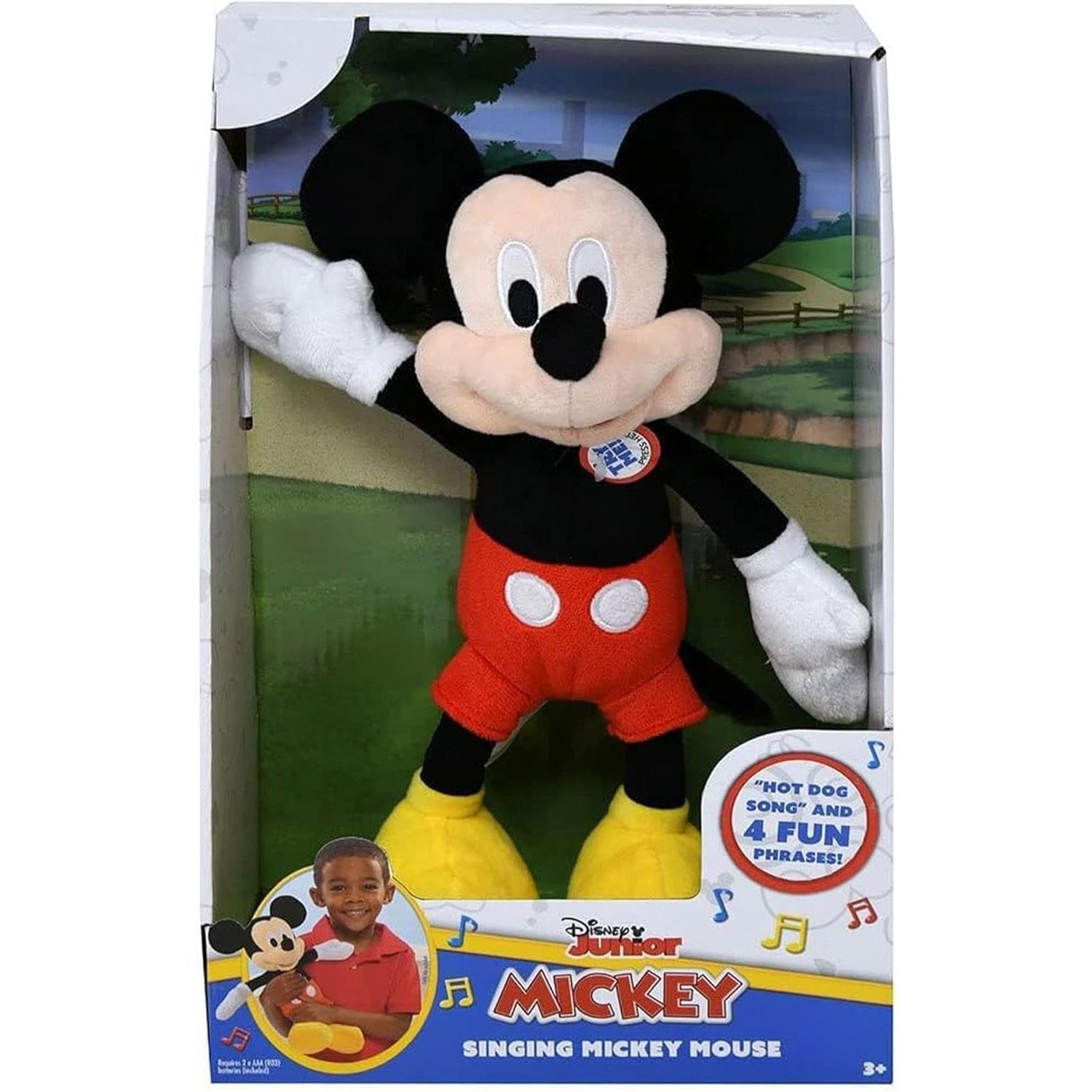 Disney Mickey Mouse “Hot Dog Song” Singing Plush – 12" Musical Toy