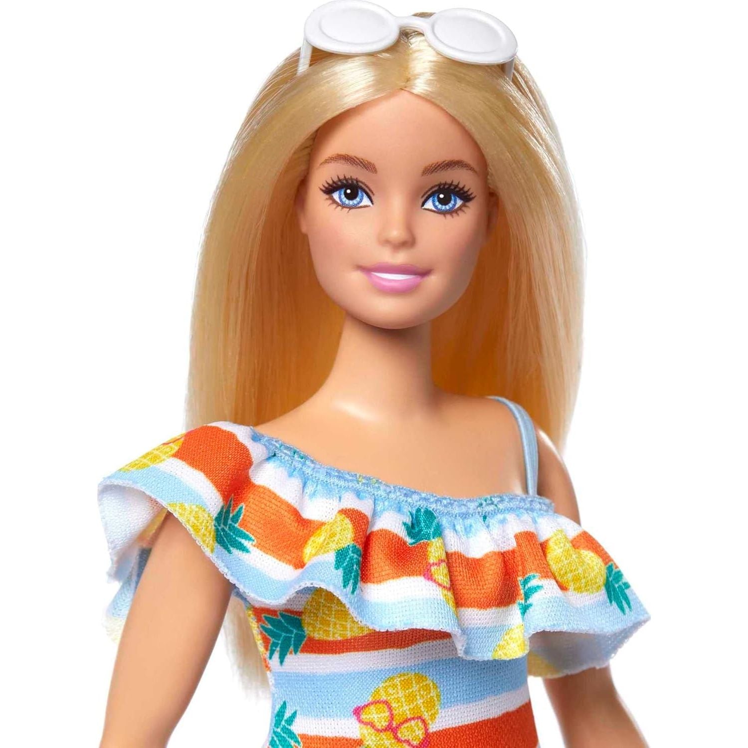 Barbie Loves the Ocean Doll with Blonde Hair Wearing Floral Sundress & Accessories, Fashion Doll & Clothes Made from Recycled Plastics