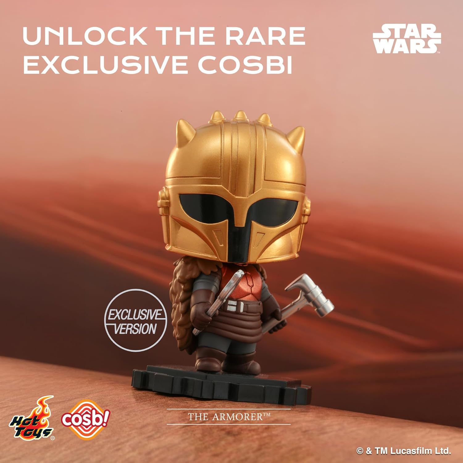 YuMe Star Wars Cosbi Bobble Head Collectible Mini Figure & Accessories | Blind Box Collection | Official Merchandise | Surprise Toy Gift | Collect All 9 Figures (8 Plus 1 Rare Chase)