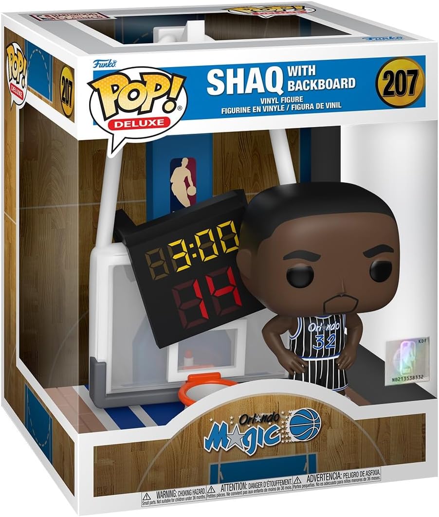 NBA Legends Magic Shaq with Backboard Deluxe Funko Pop! Vinyl Figure #207