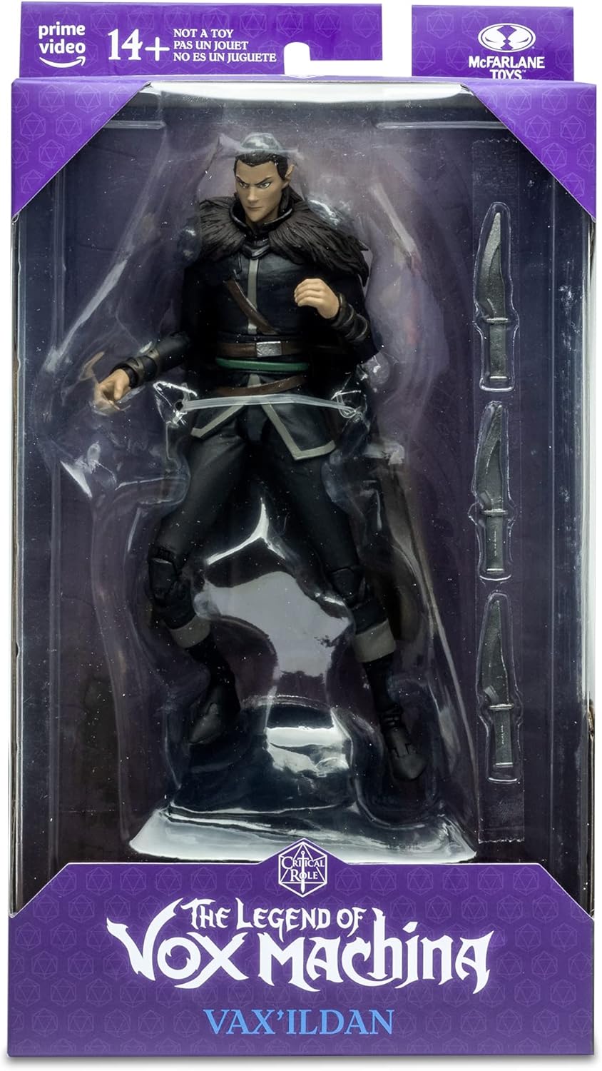 McFarlane Toys Critical Role 7IN Figures WV2 - Campaign 1 VOX Machina - VAX’ILDAN