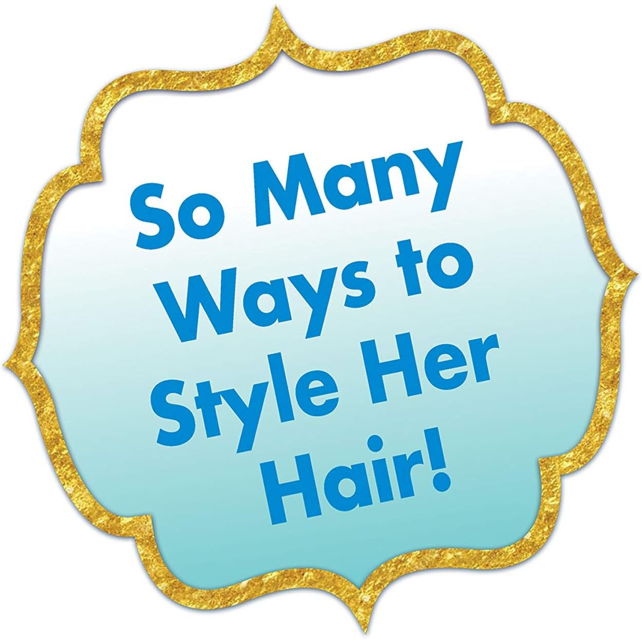 Disney Princess Jasmine Styling Head with Accessories, 14-pieces, Black Hair and Brown Eyes, Kids Toys for Ages 3 Up by Just Play