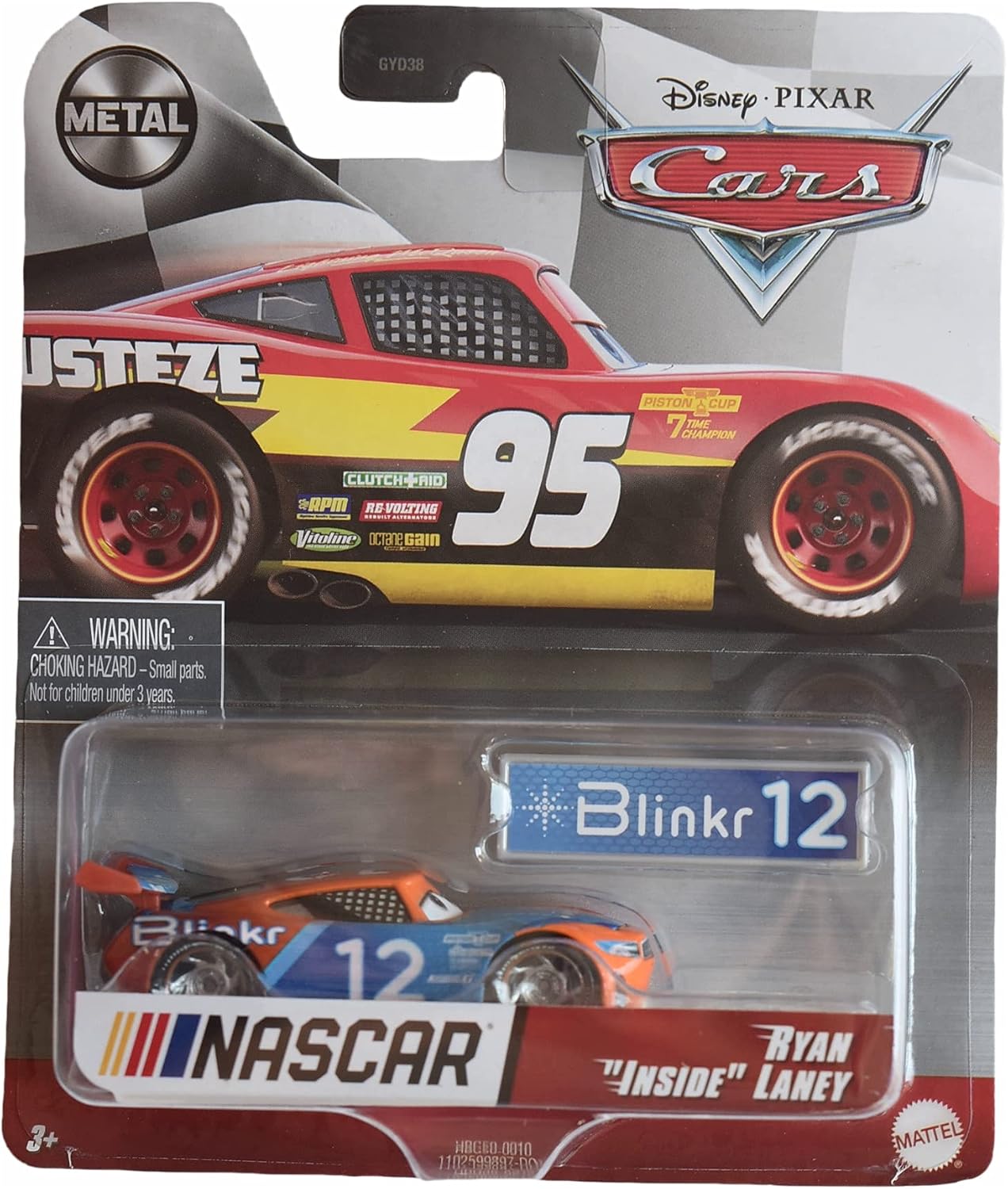 Disney Cars Ryan Inside Laney, [Orange] 1:55 Scale die cast