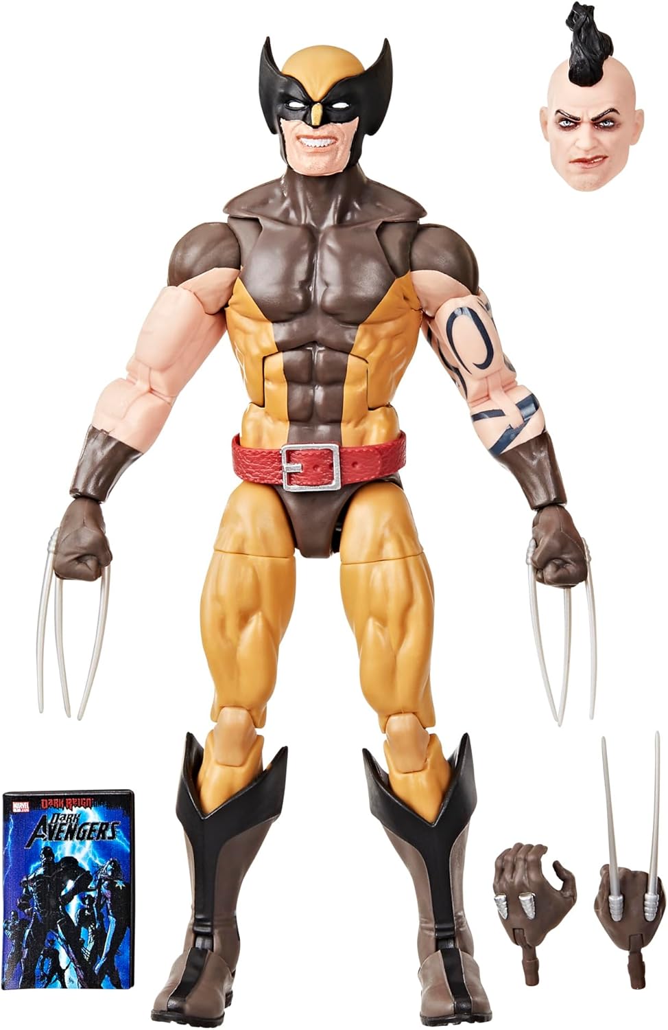 Marvel Legends Series Daken (Wolverine), Dark Avengers #1 (2009) Comics-Inspired Collectible 6-Inch Scale Action Figure with Character-Sized Comic Accessory