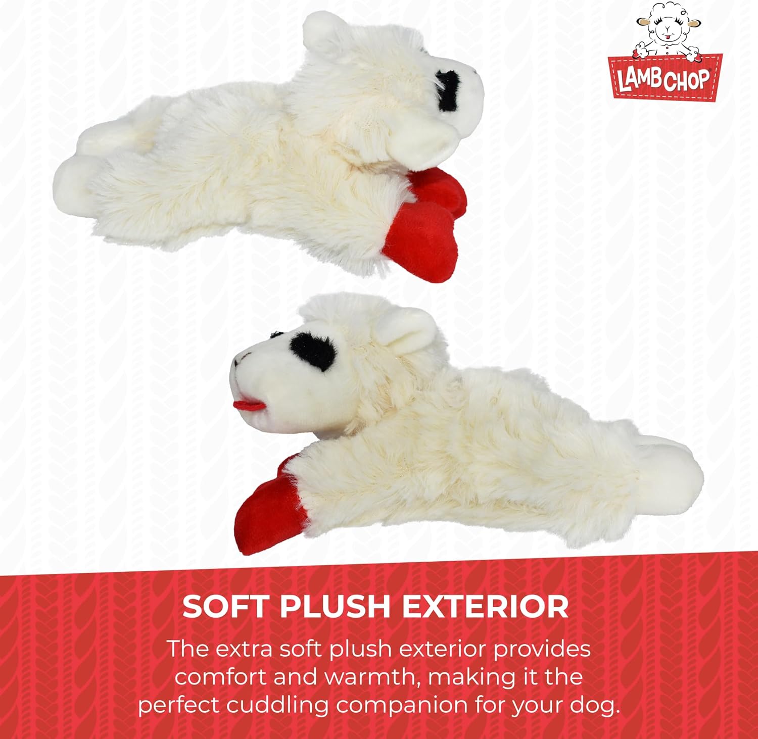 MULTIPET Lamb Chop 6"/16cm, White, X-Small (843140)