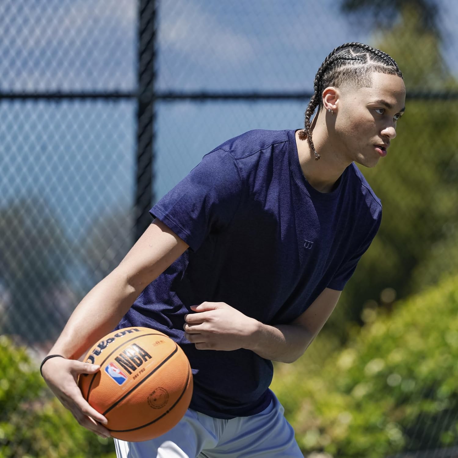 Wilson Basketball, NBA DRV Pro Model, Outdoor, Tackskin Rubber