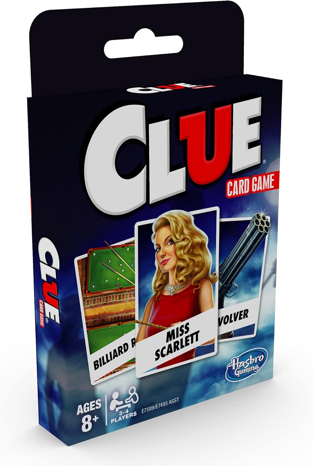Hasbro Gaming Clue Card Game, 3-4 Player Strategy Game, Fun Summer Activities, Vacation Travel Essentials, Ages 8+