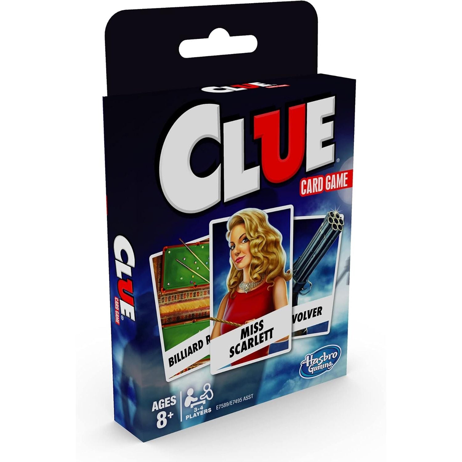 Hasbro Gaming Clue Card Game, 3-4 Player Strategy Game, Fun Summer Activities, Vacation Travel Essentials, Ages 8+