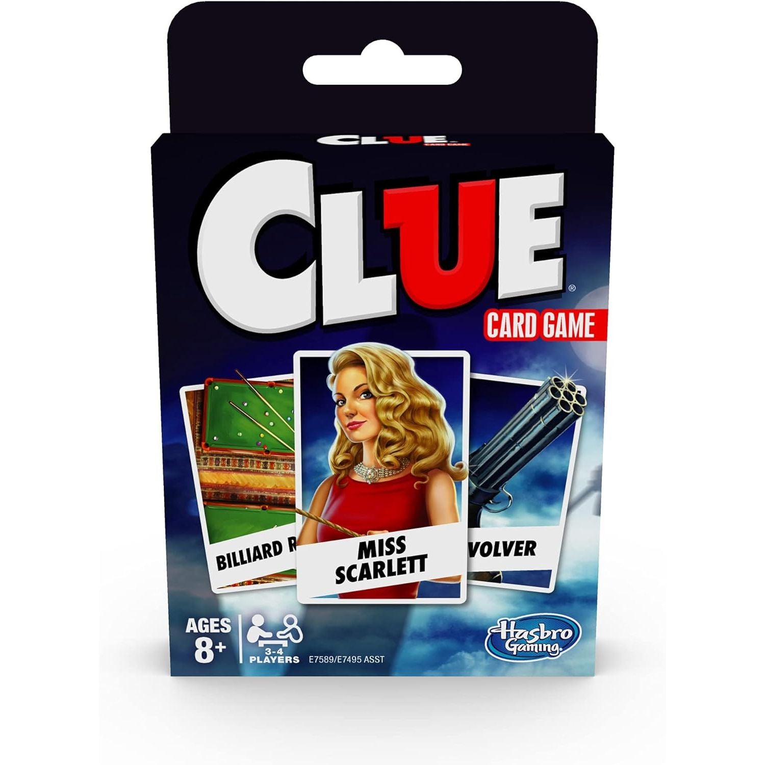 Hasbro Gaming Clue Card Game, 3-4 Player Strategy Game, Fun Summer Activities, Vacation Travel Essentials, Ages 8+
