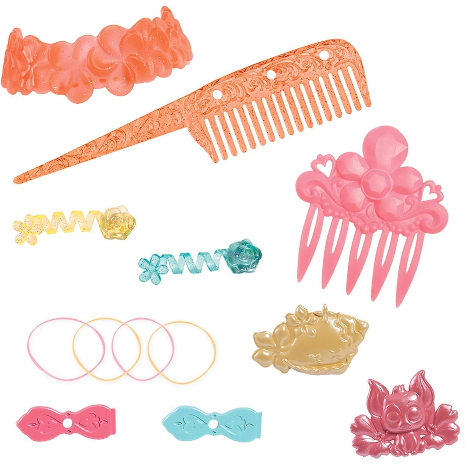 Disney Princess Moana 2 Styling Head, 14-Pieces, Pretend Play, Kids Toys for Ages 3 Up by Just Play