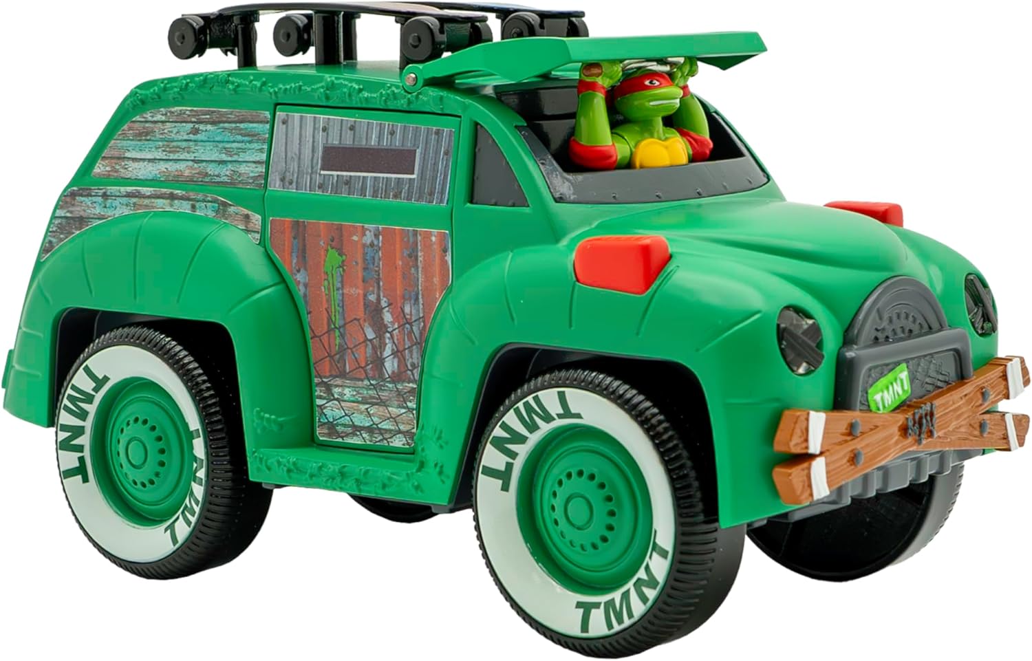 Teenage Mutant Ninja Turtles, Turtle Party Cruiser w/Lights and Sounds, Vintage Styling, Interactive Play, Ages 3+