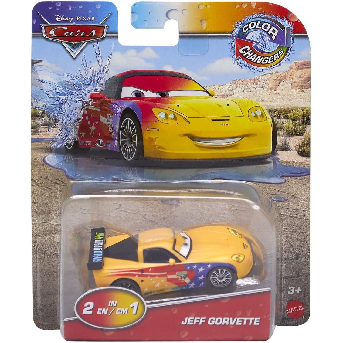 Disney Cars 2024 Color Changers Jeff Gorvette