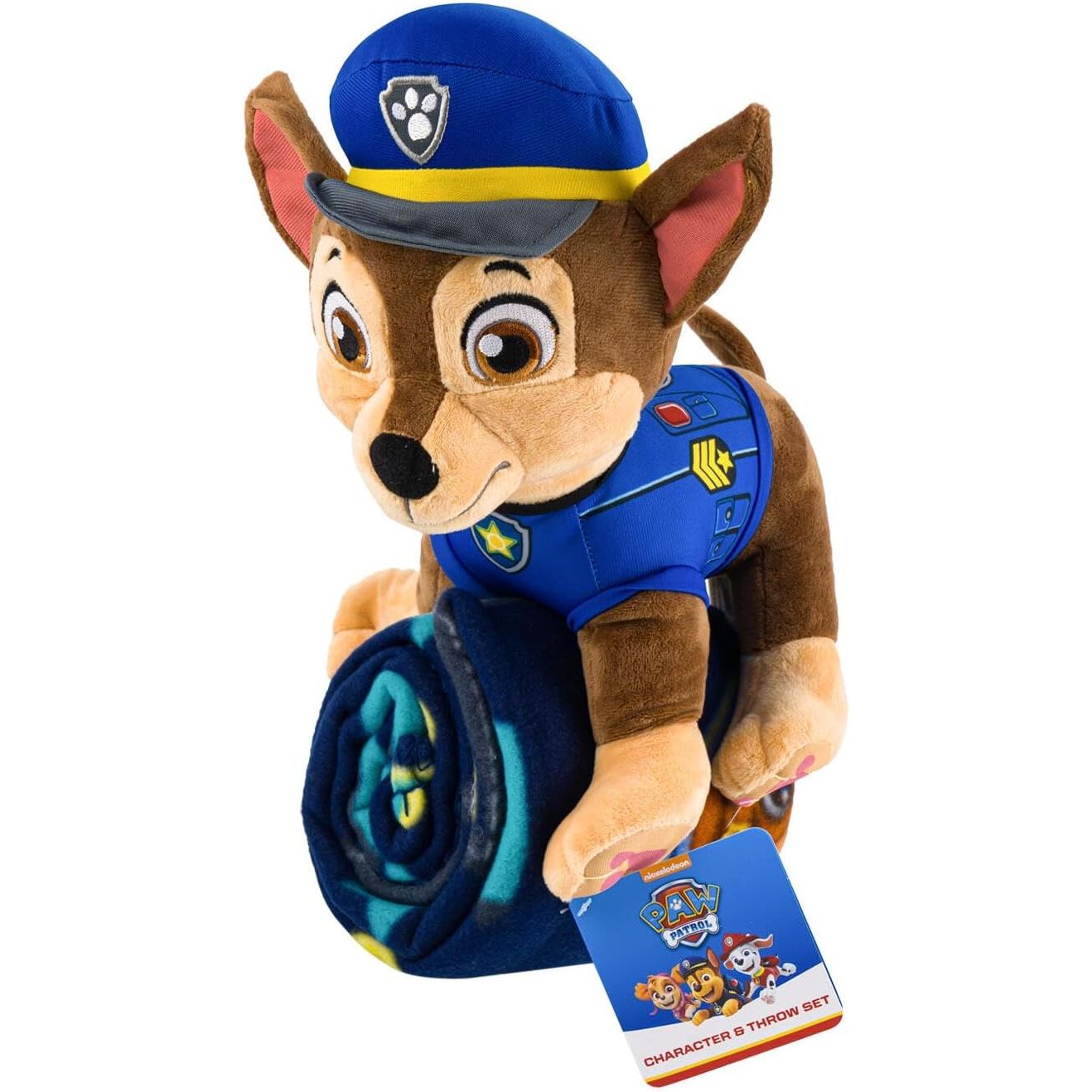 Northwest Paw Patrol Travel Set - 2 Piece Kids Travel Set Includes Blanket 40" X 50" & Plush