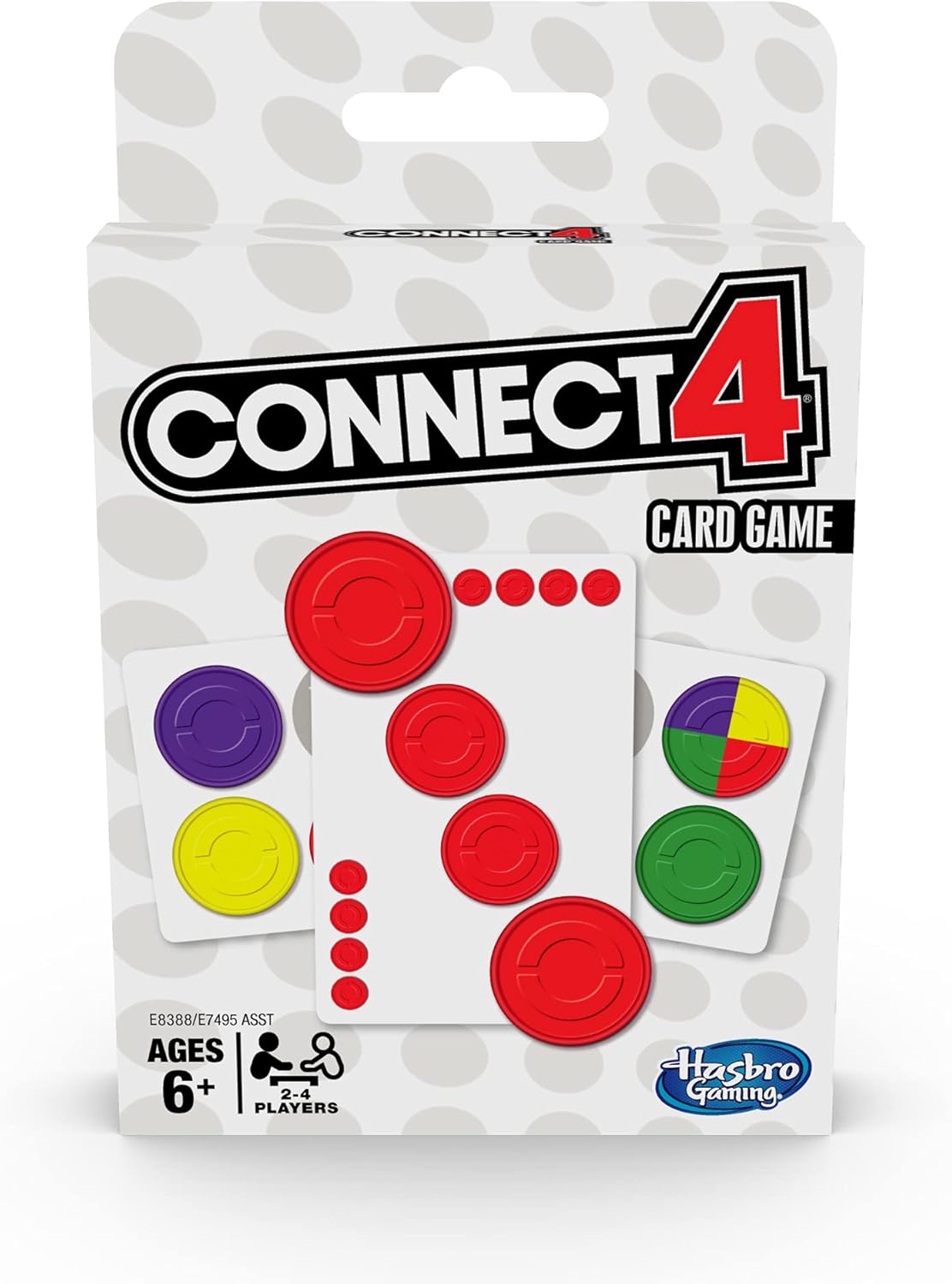 Hasbro Gaming Connect 4 Card Game for Kids, 2-4 Players 4-in-A-Row Game, Fun Summer Activities, Vacation Travel Essentials, Ages 8+