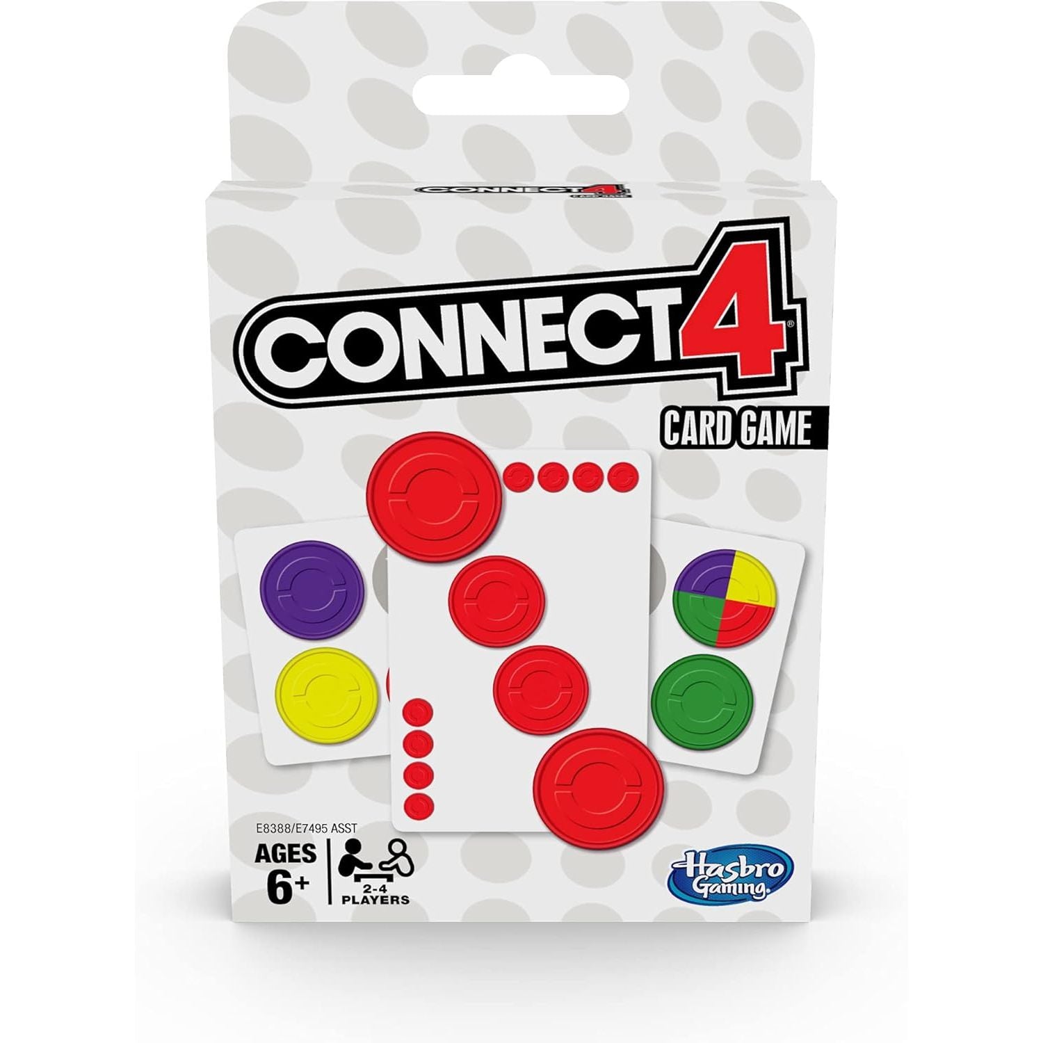 Hasbro Gaming Connect 4 Card Game for Kids, 2-4 Players 4-in-A-Row Game, Fun Summer Activities, Vacation Travel Essentials, Ages 8+