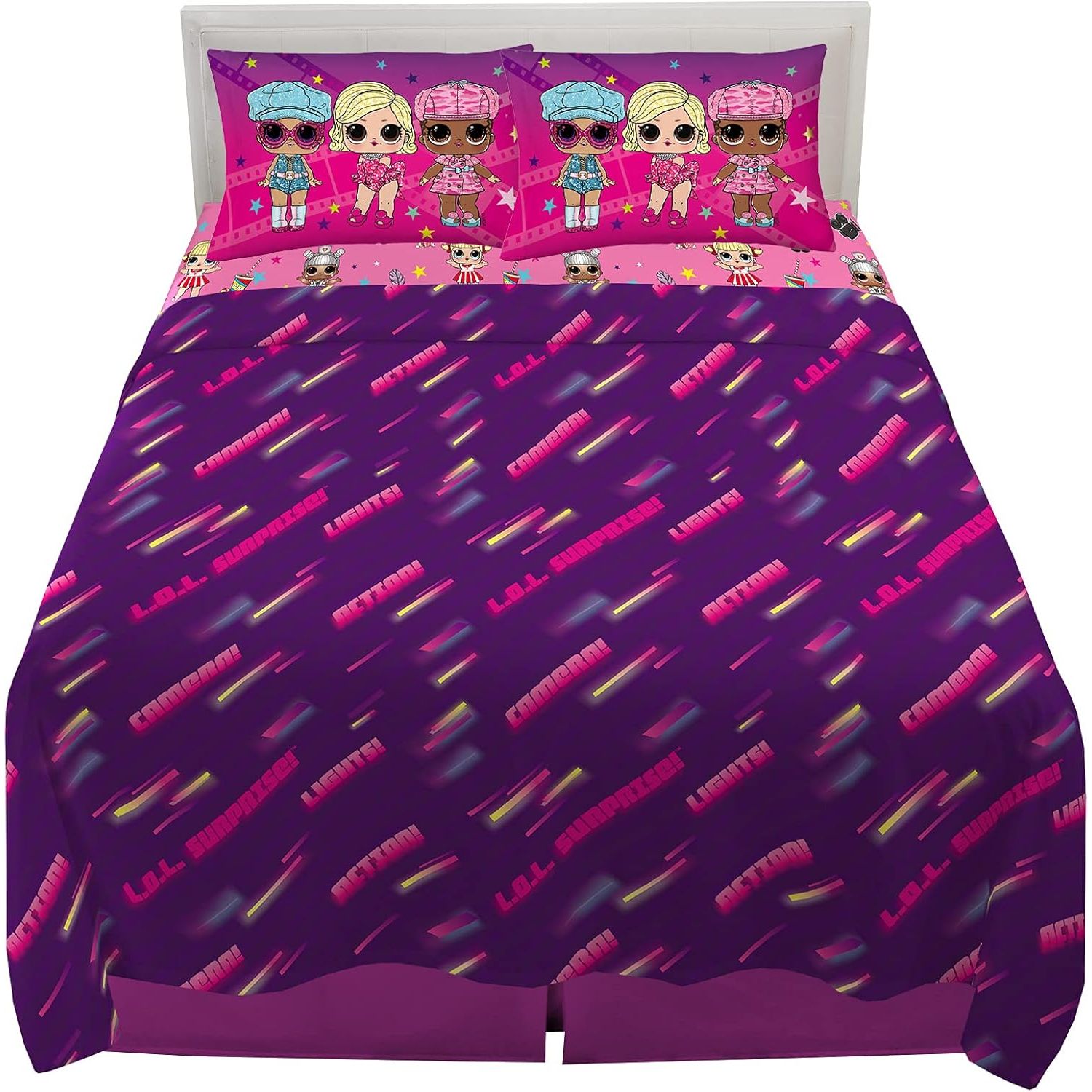 Franco Kids Bedding Super Soft Microfiber Sheet Set, Full, LOL Surprise