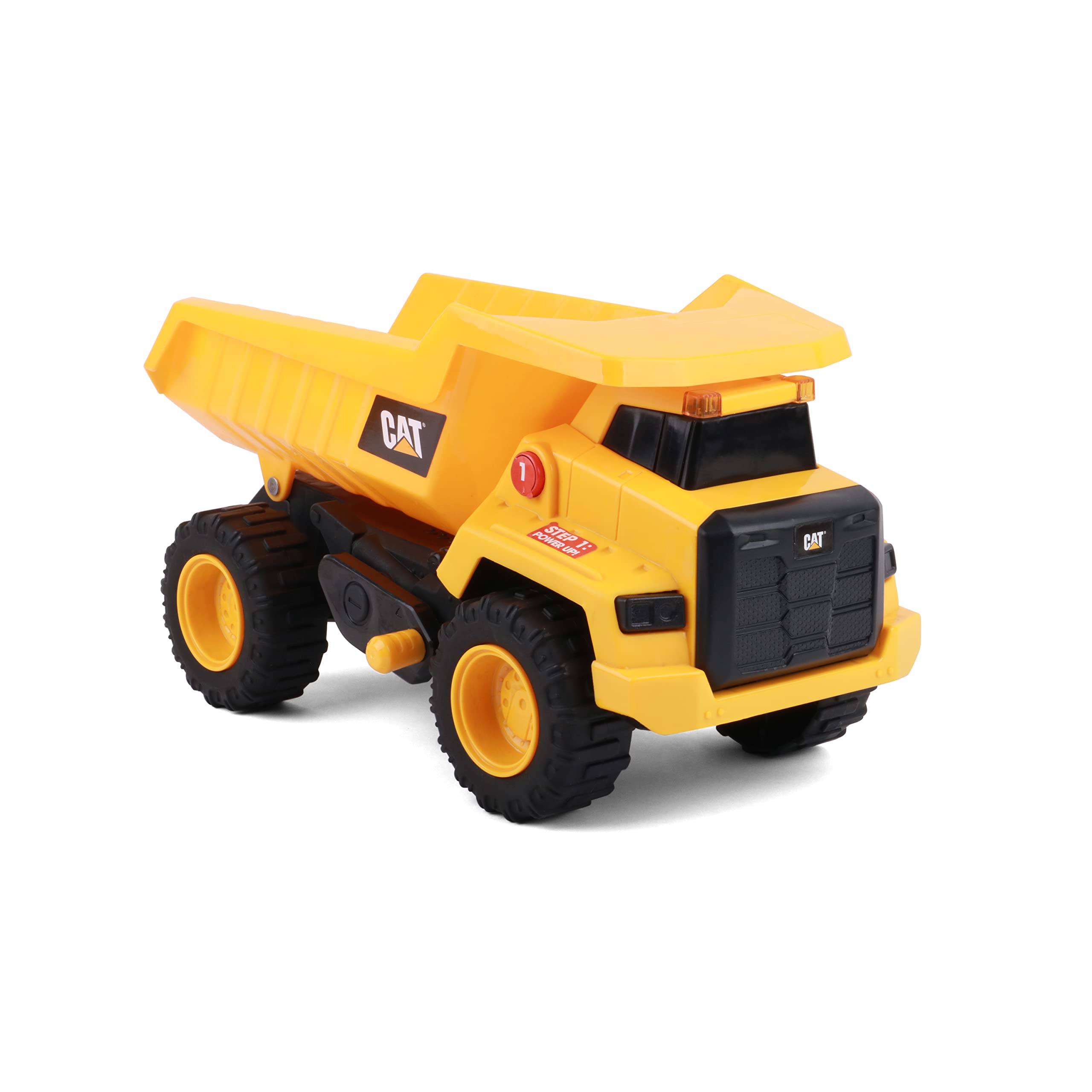Cat Construction Power Haulers Excavator - Motion Drive Technology and Lights & Sounds Toy Truck for Kids Ages 3+, Durable Yellow Construction Vehicle