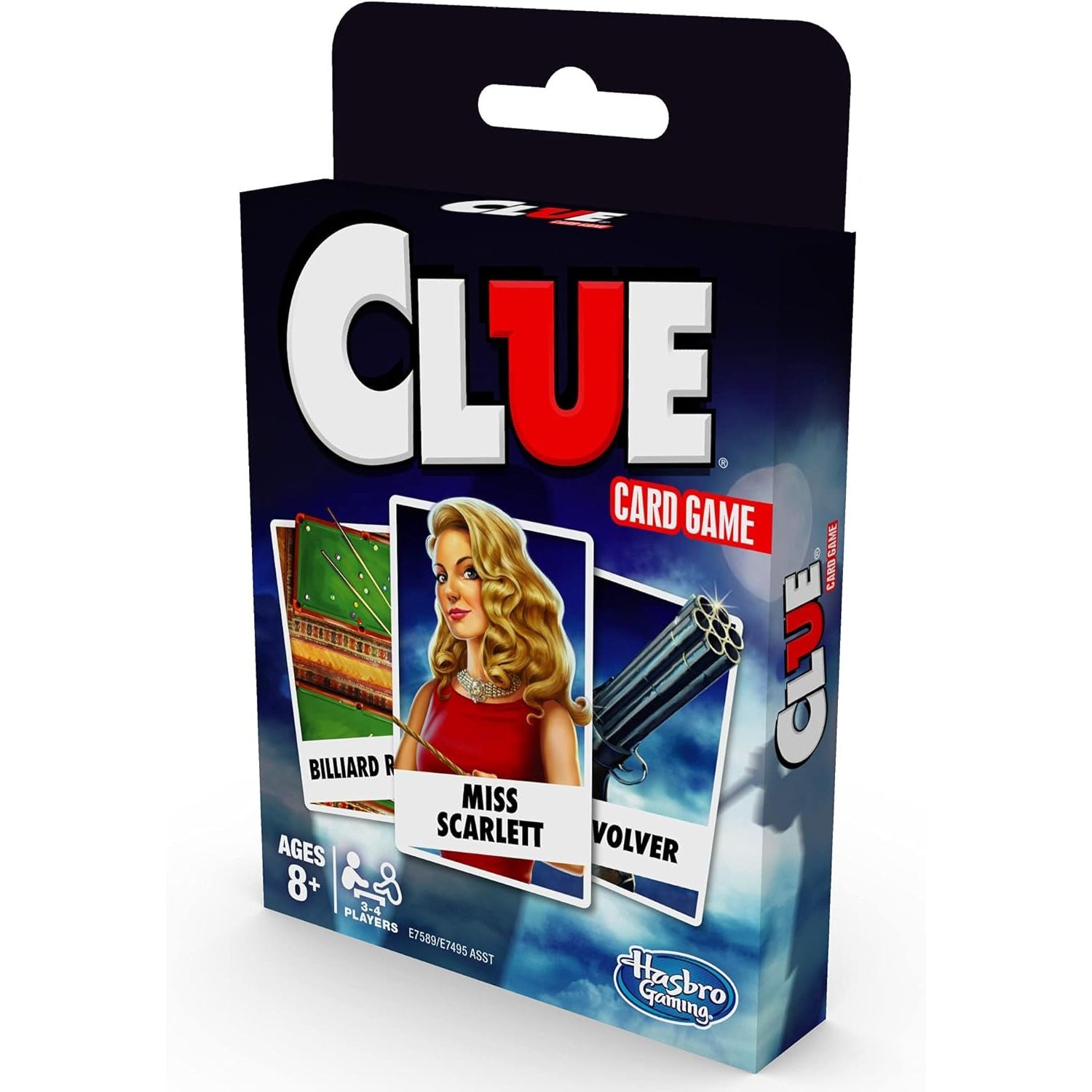 Hasbro Gaming Clue Card Game, 3-4 Player Strategy Game, Fun Summer Activities, Vacation Travel Essentials, Ages 8+
