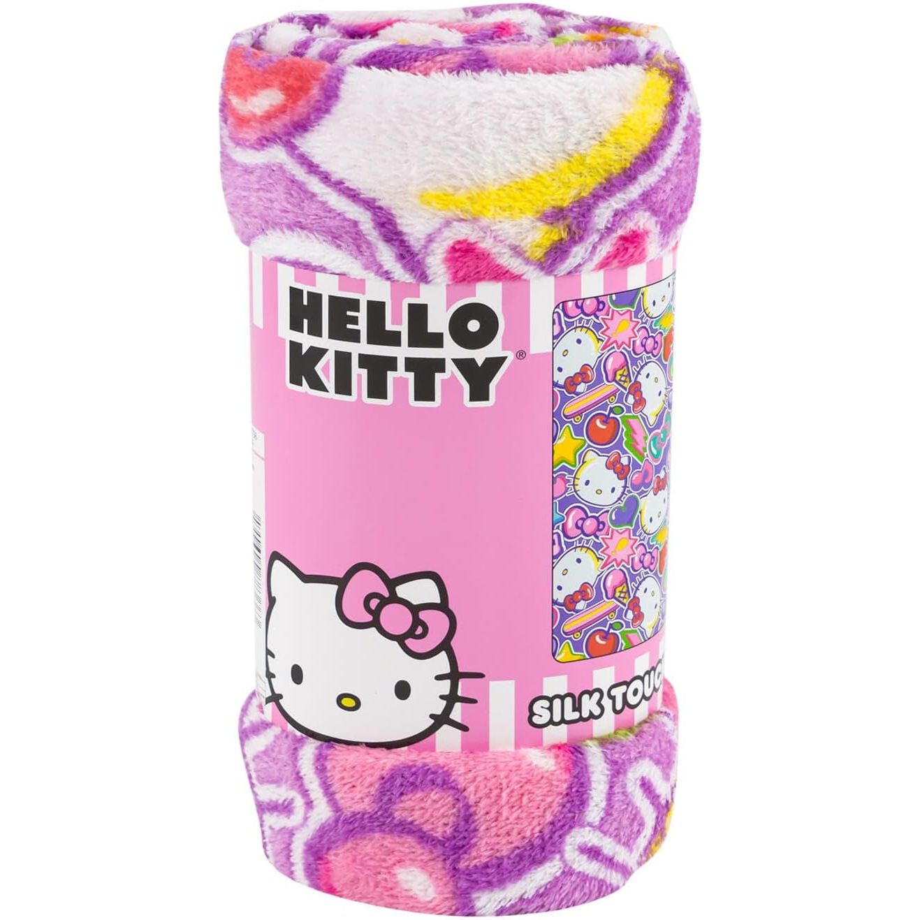 Northwest Hello Kitty Silk Throw Blanket 40" x 50"- Cherry Summer