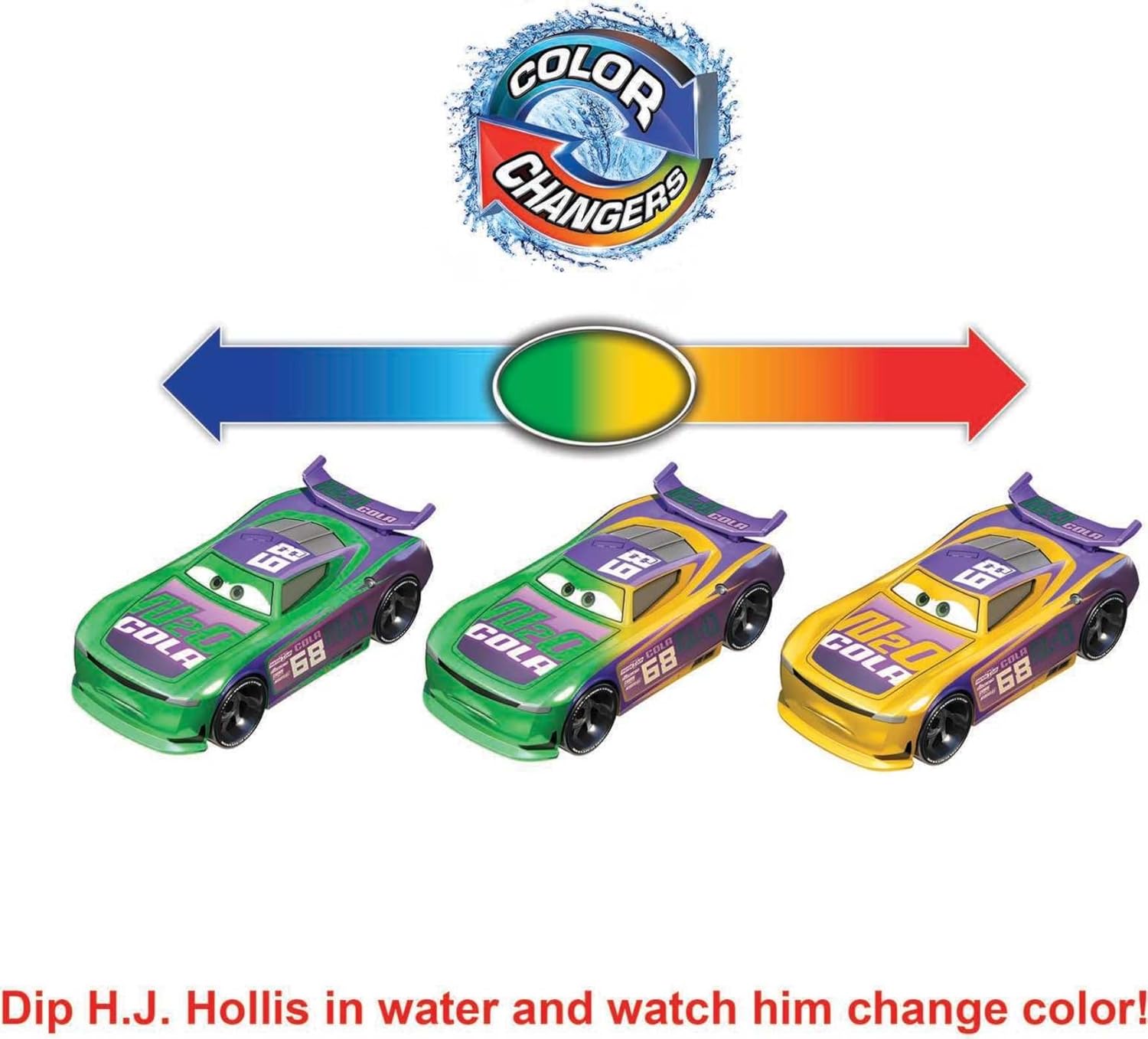 Disney Mattel and Pixar Cars Color Changers Collection, Toy Cars Change Color with Water