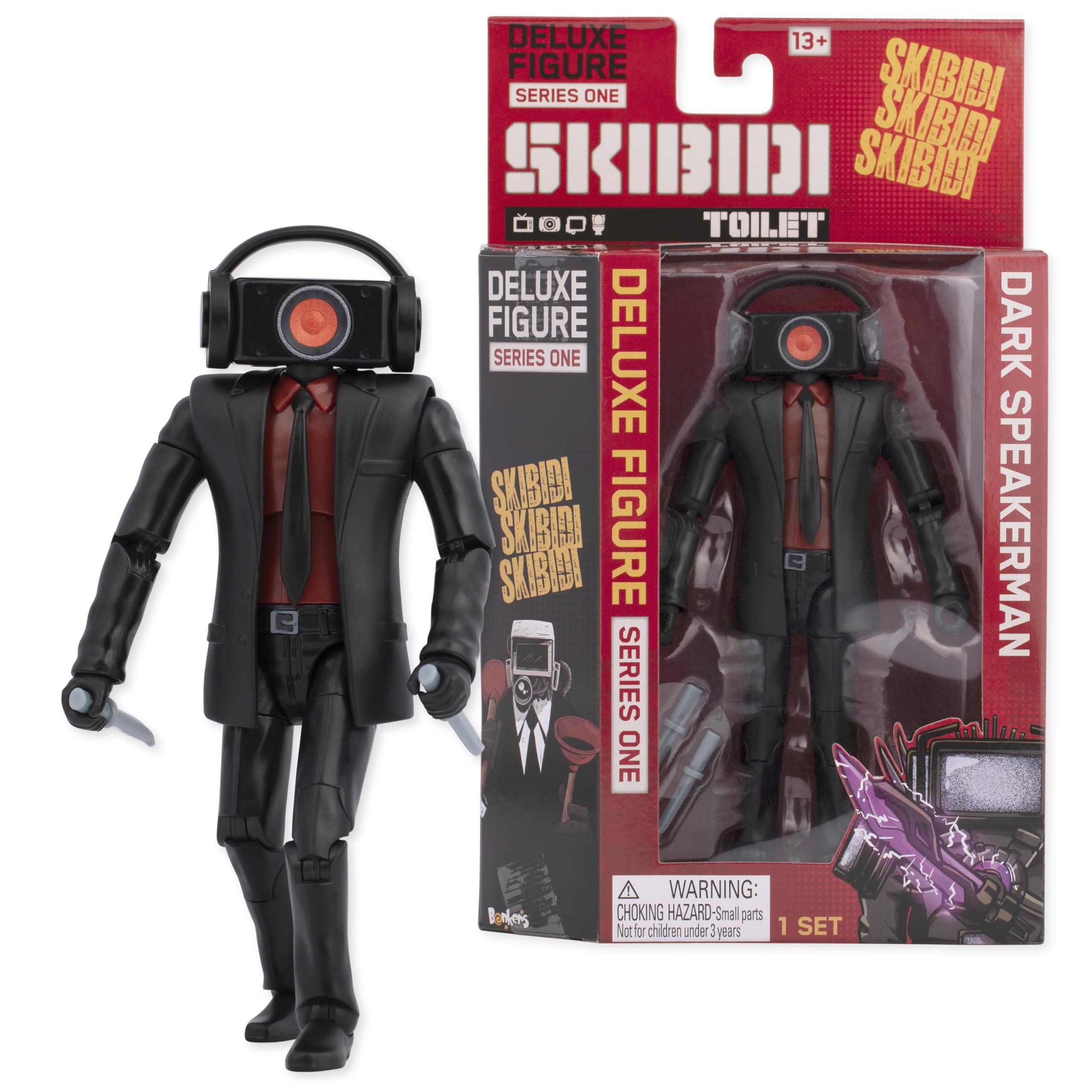 SKIBIDI Toilet Deluxe 6 inch Figure, Cameraman Collectible Figure, Officially Licensed Toilet Merch