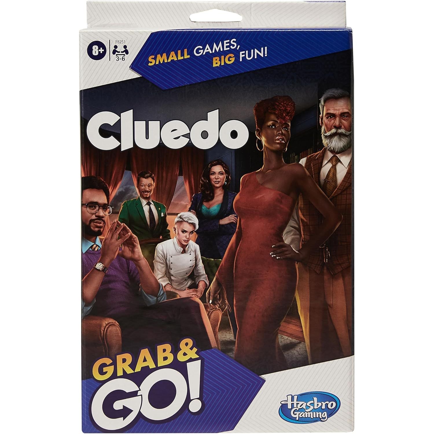 Hasbro Clue Grab and Go Game for Ages 8 and Up, Portable Game for 3-6 Players, Travel Game for Kids