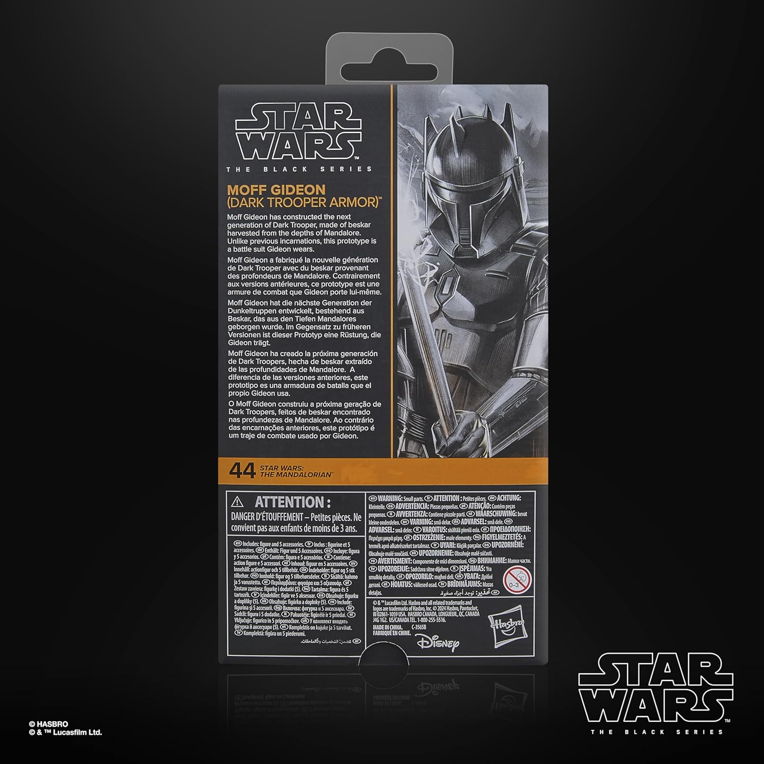 STAR WARS The Black Series Moff Gideon (Dark Trooper Armor), The Mandalorian Premium Collectible 6 Inch Action Figure
