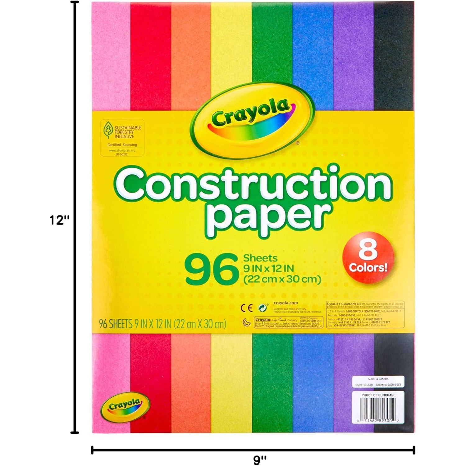 Crayola Construction Paper 96 Sheets