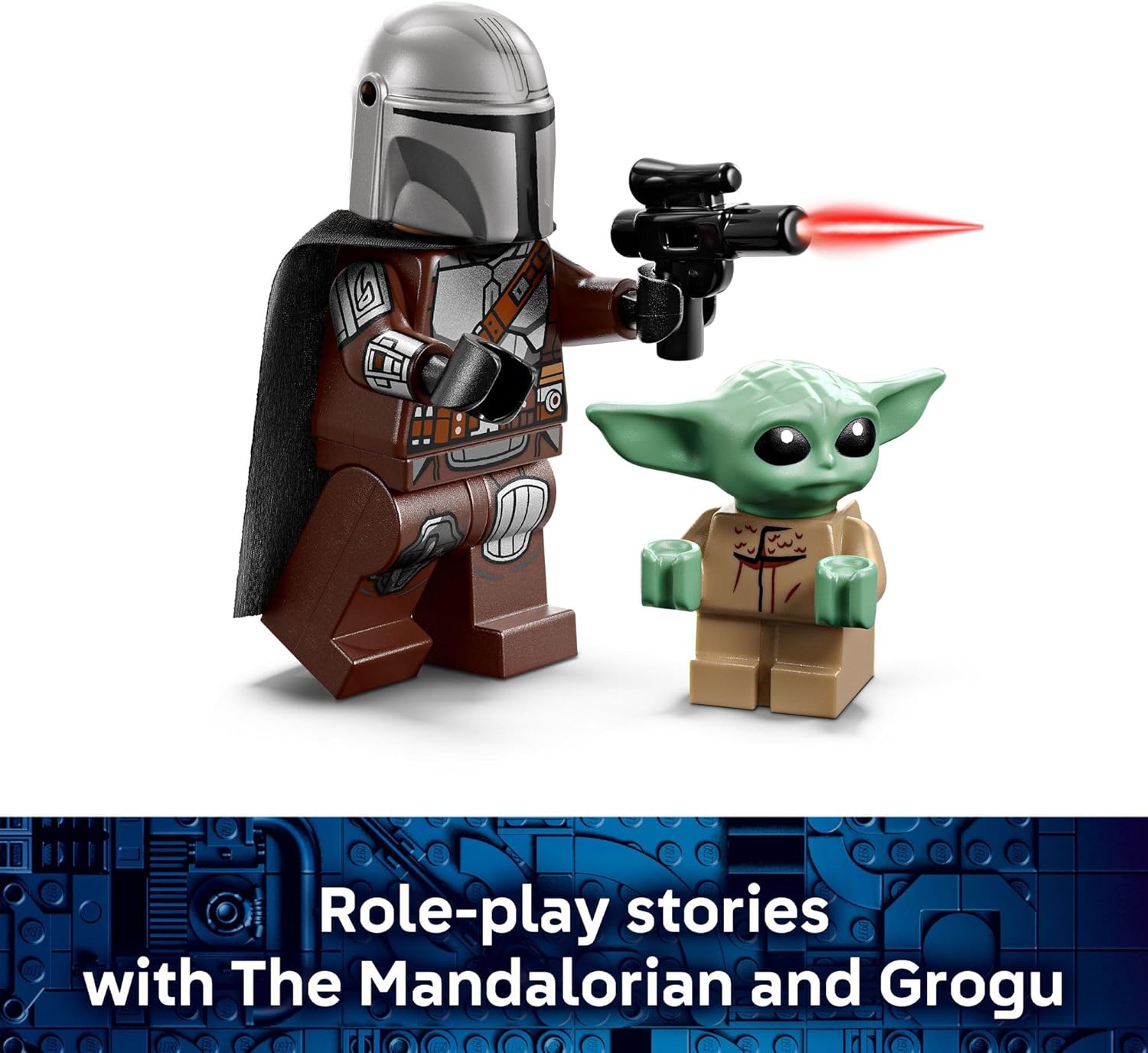 LEGO Star Wars The Mandalorian & Grogu’s Speeder Bike Building Toy for Boys & Girls - Pretend Play Space Vehicle W/2 Star Wars Character Figures for Kids, Ages 6+ - Gift Idea for Birthdays - 75436