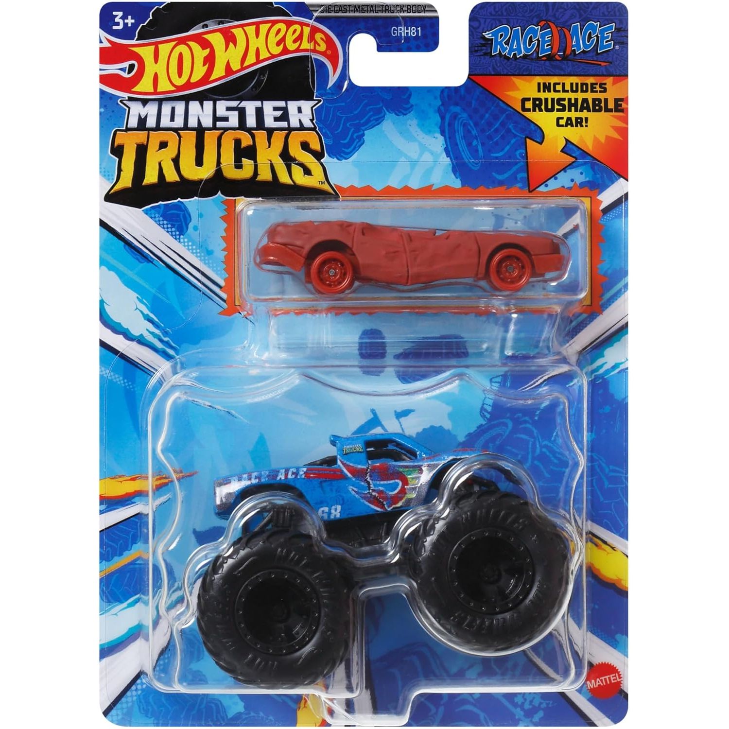 Hot Wheels Monster Trucks 2024 W/Bonus HW Vehicle