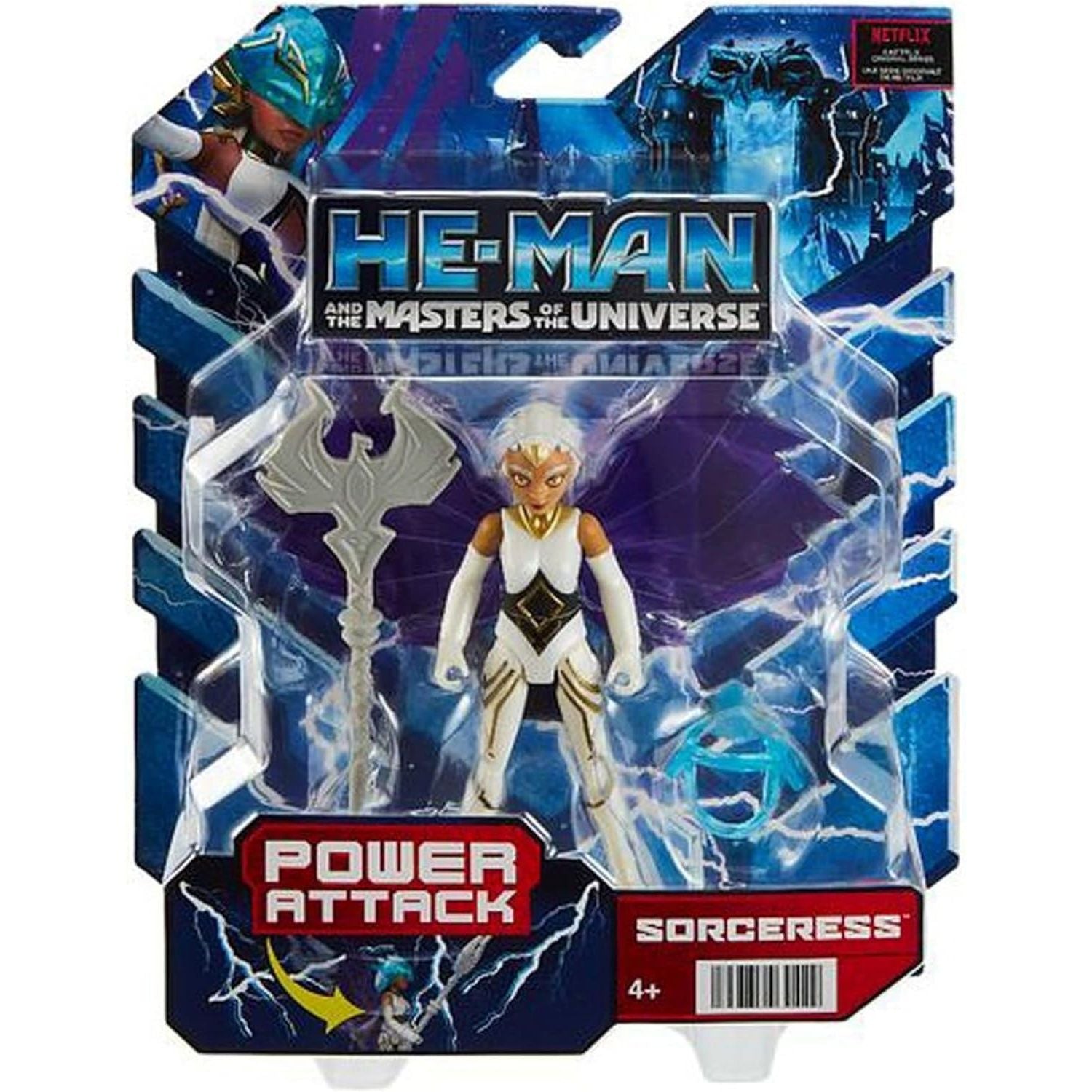 Masters of the Universe He-Man and The Toy, Sorceress Action Figure, Power Attack Move and Accessory, Motu Heroine Castle Greyskull​​​​