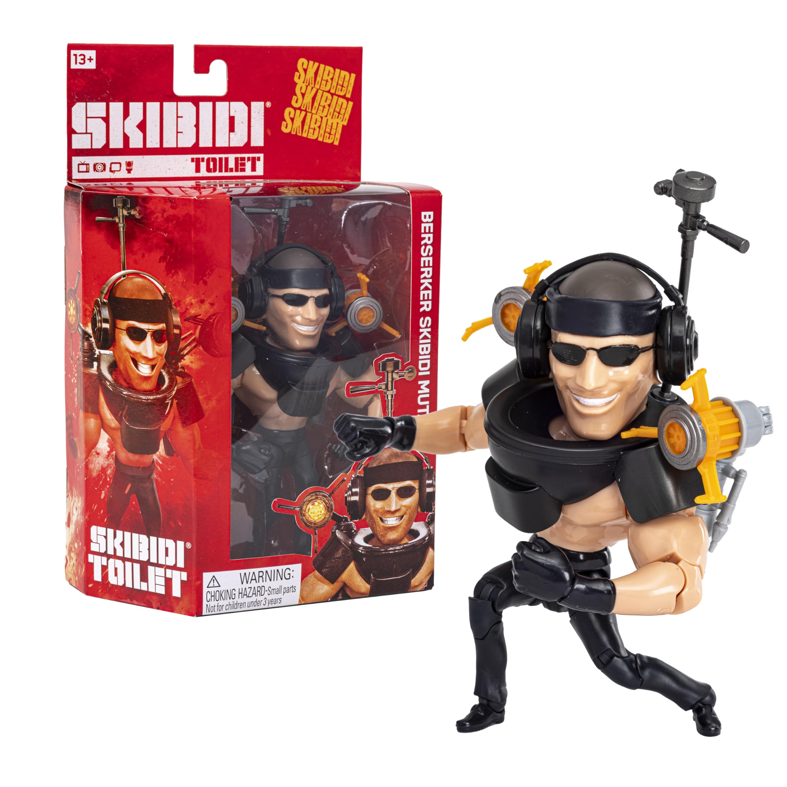 SKIBIDI Toilet Deluxe 6 inch Figure, Cameraman Collectible Figure, Officially Licensed Toilet Merch